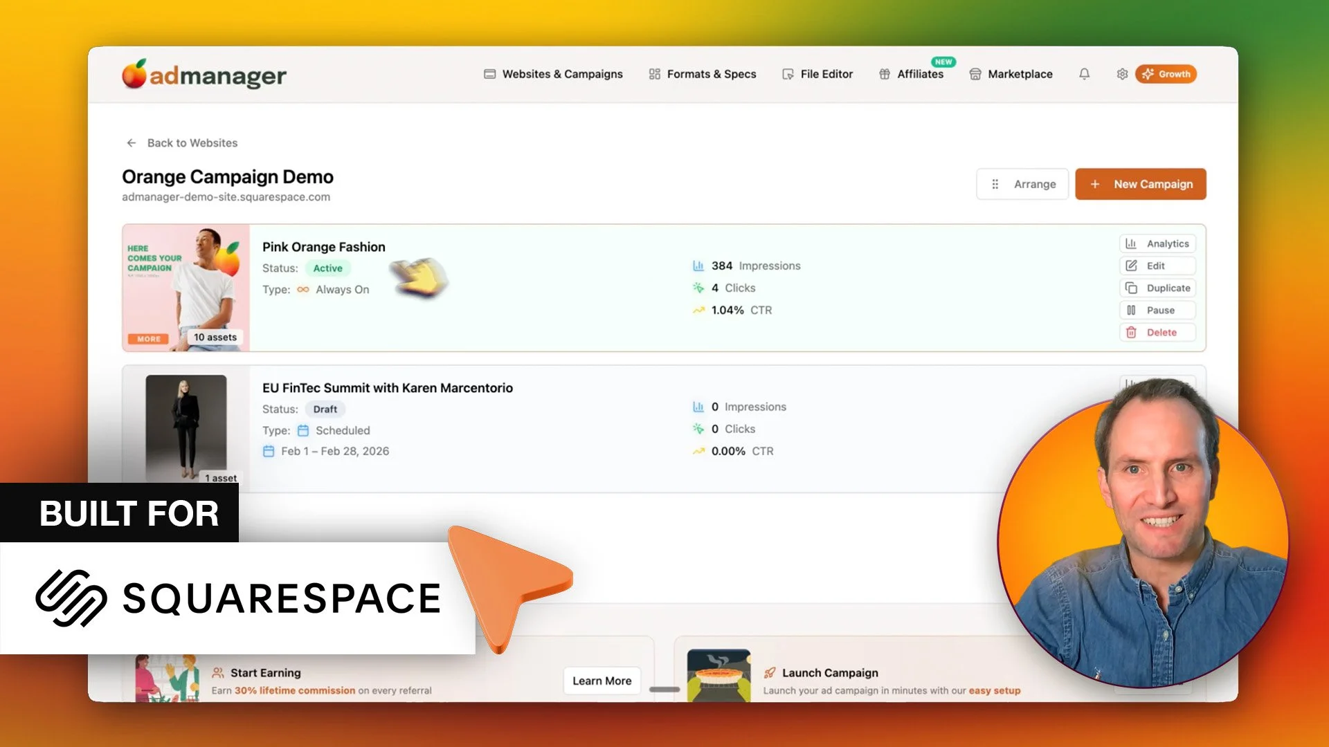 Introducing Ad Manager for Squarespace