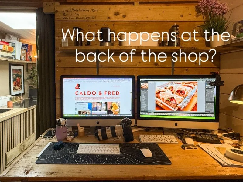 If you've ever wondered what went on at the back of our little shop, I'd like to introduce Caldo &amp; Fred STUDIO @caldoandfredstudio 🤗

When I, Jamie (or 'whippy' to some @tim.baker.5832 !) am not scooping the finest gelato I am probably working h