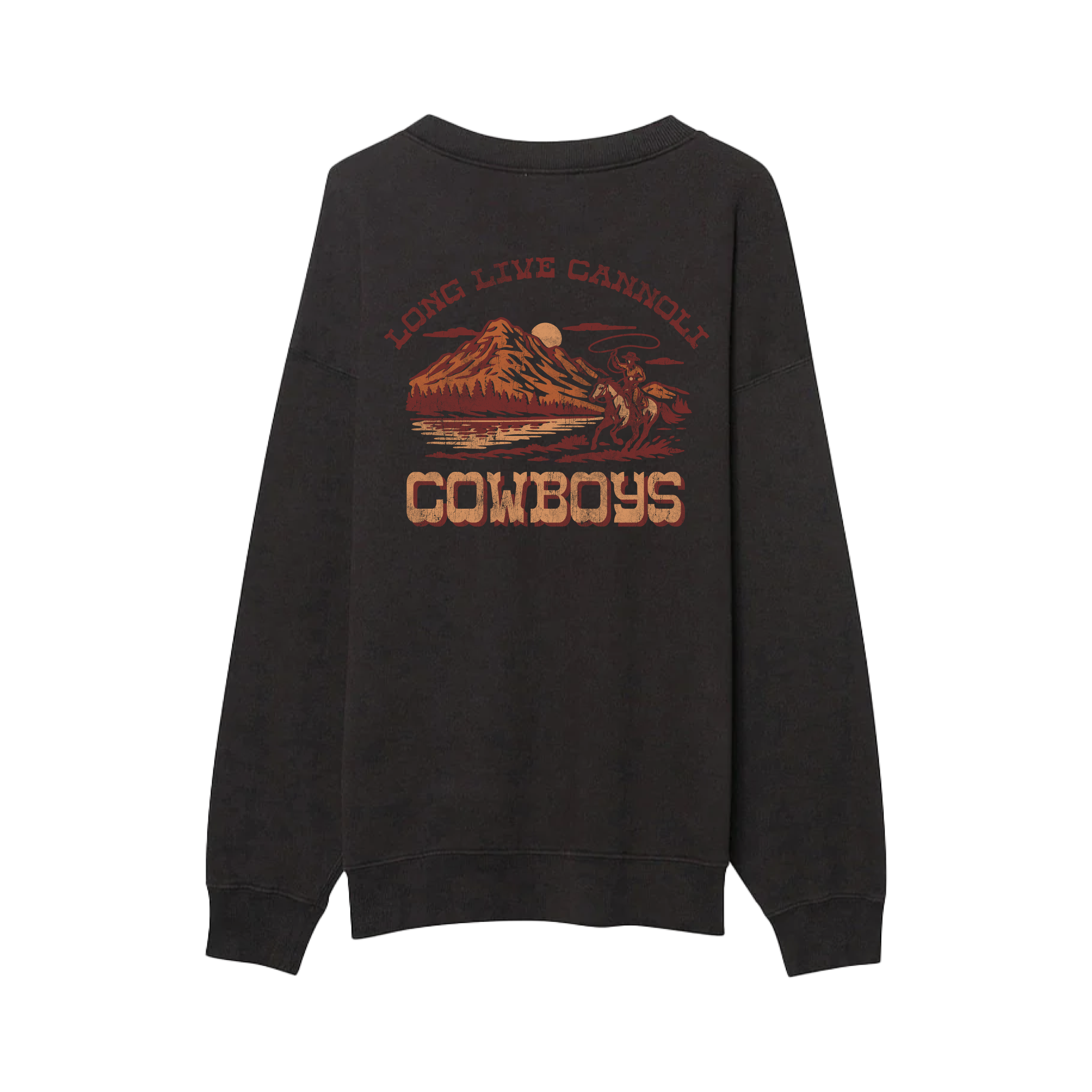 Long Live Cannoli Cowboys in Vintage Black