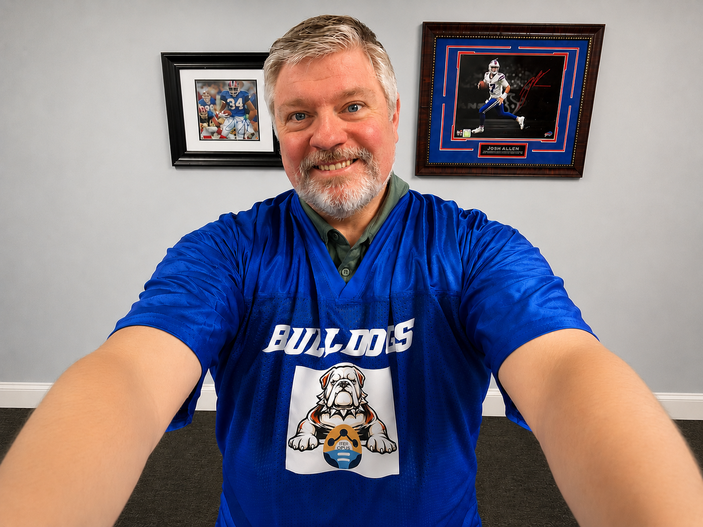 Andrew Dimock in Iter Opus Bulldogs jersey.