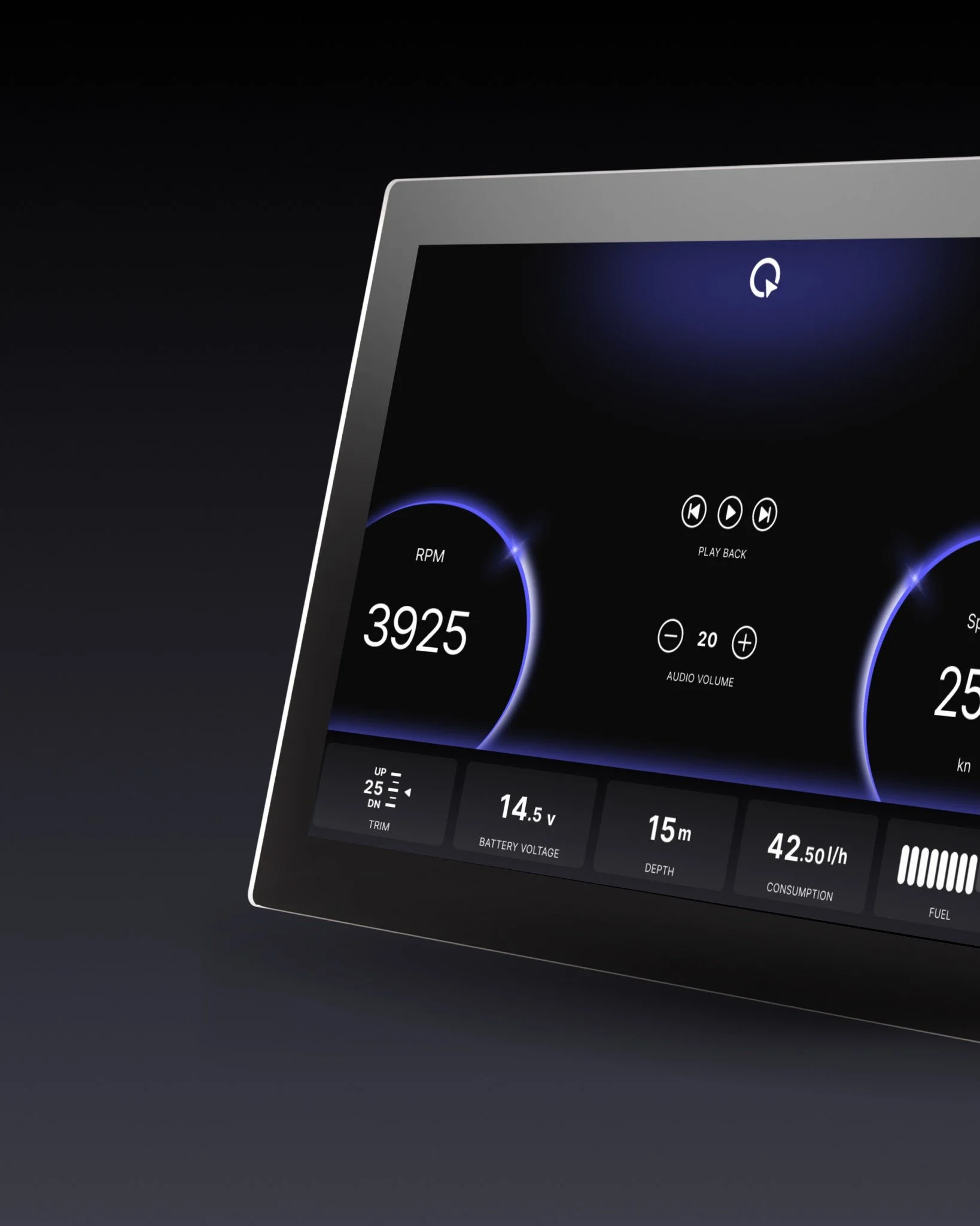 Tips &amp; tricks: Battery voltage on Q Display

Your Q Display measures battery voltage directly from its power cable. But there's one thing worth knowing: when the display is powered on, it draws a small current through that same cable, which intro