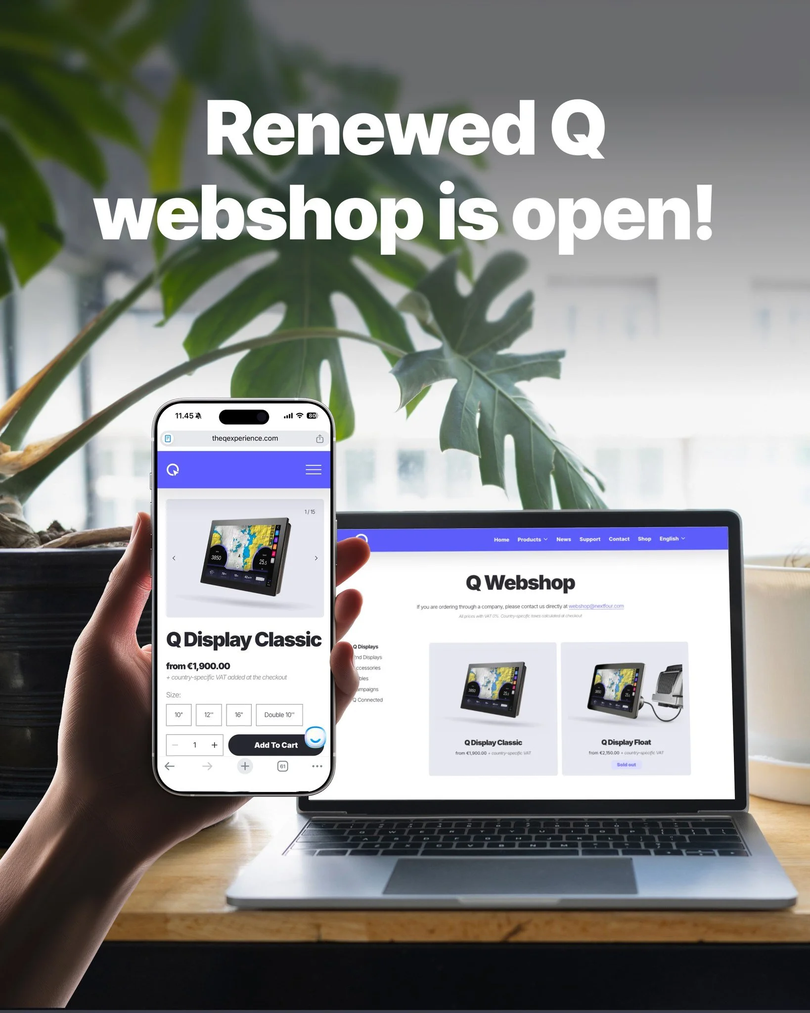 The Q web shop has been renewed to serve better our customers. You can find a wide range of Q compatible accessories and cables, alongside our Q Displays.

🚚 Shipping across the EU 

theqexperience.com/q-shop