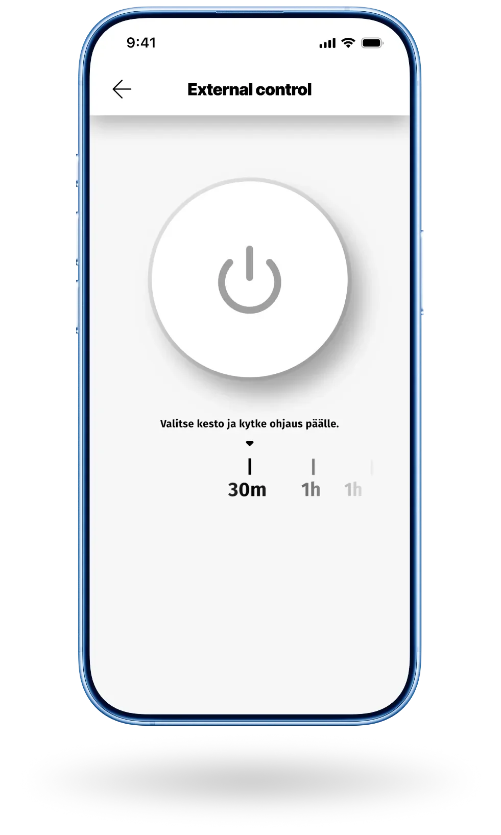 Image of remote controlling view of Q App