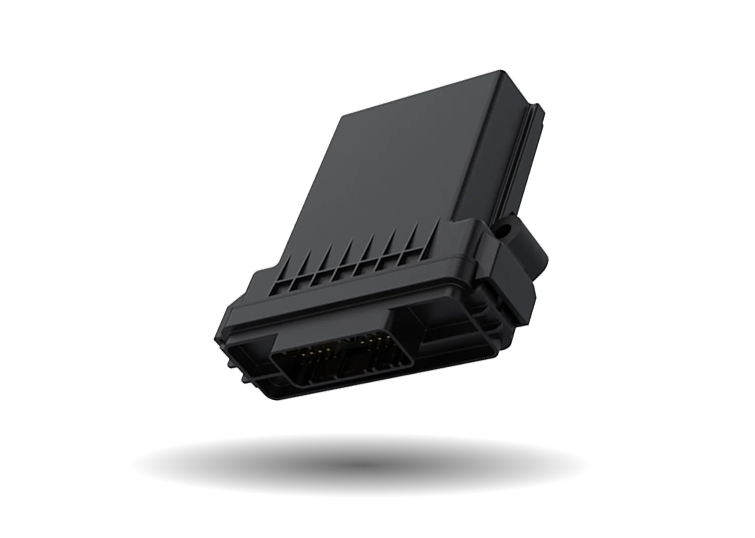 A black digital switch unit.