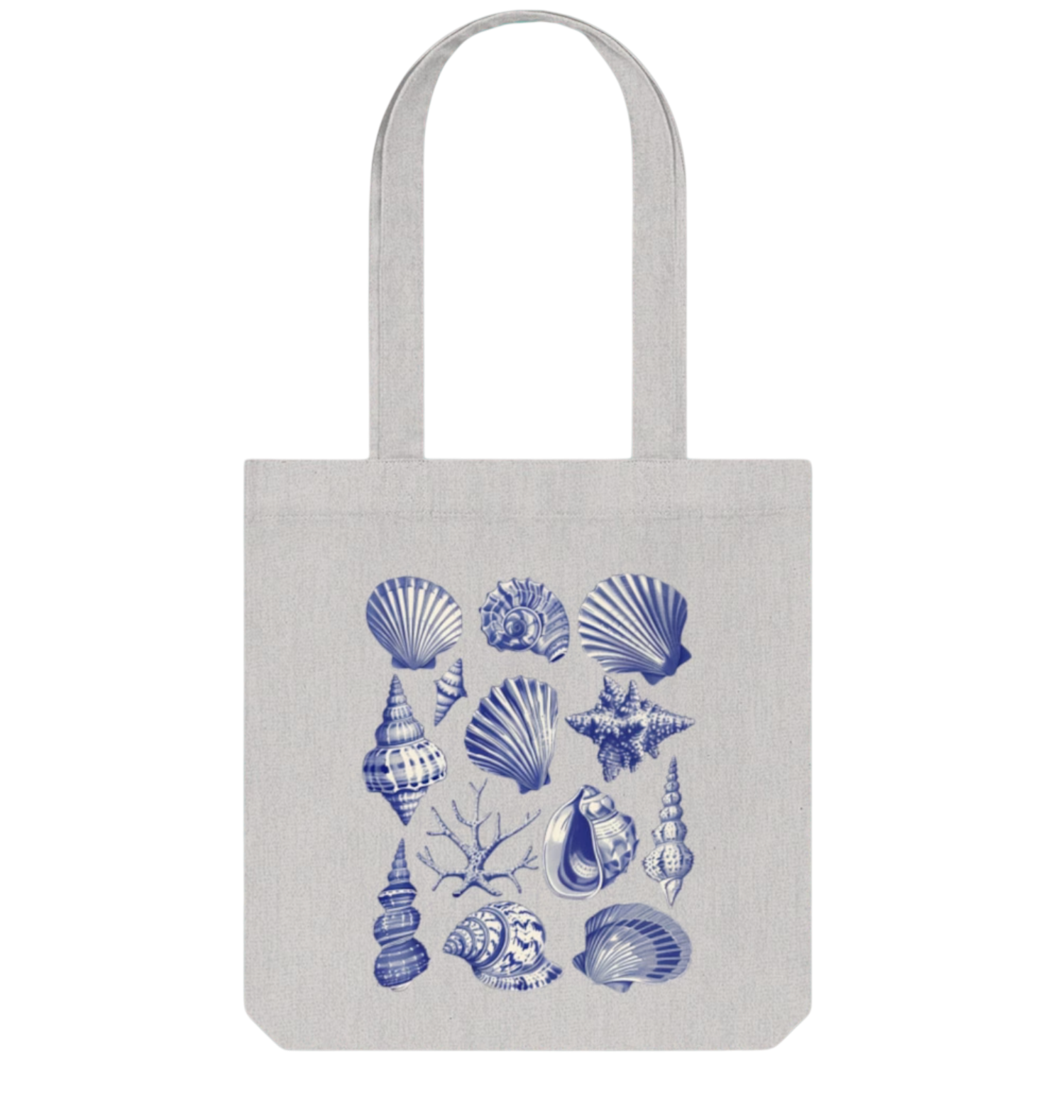 Blue Seashell Tote Bag