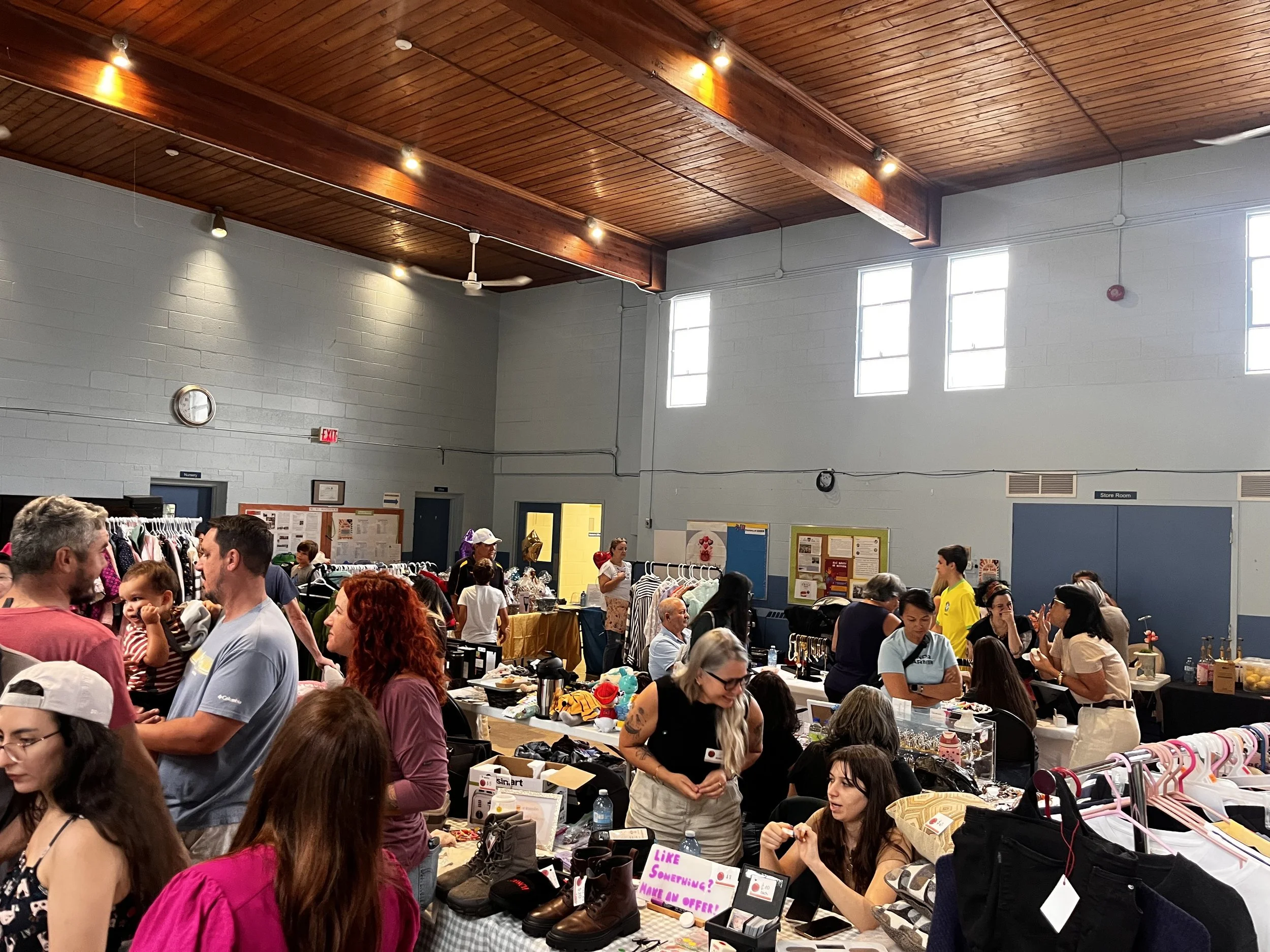 a community event by the Pop Yard with several vendors selling their products
