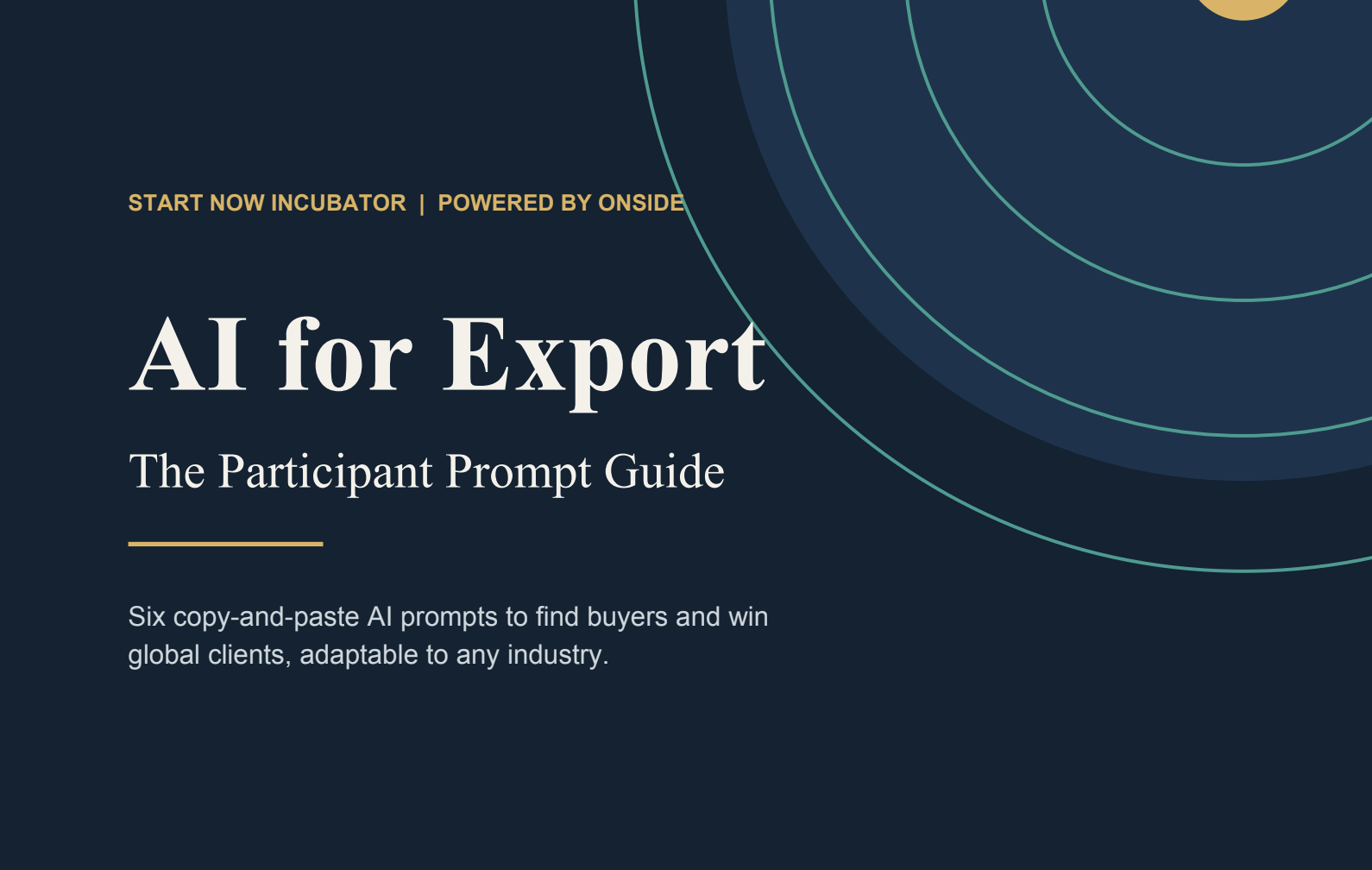 AI For Export: The Participant Prompt Guide