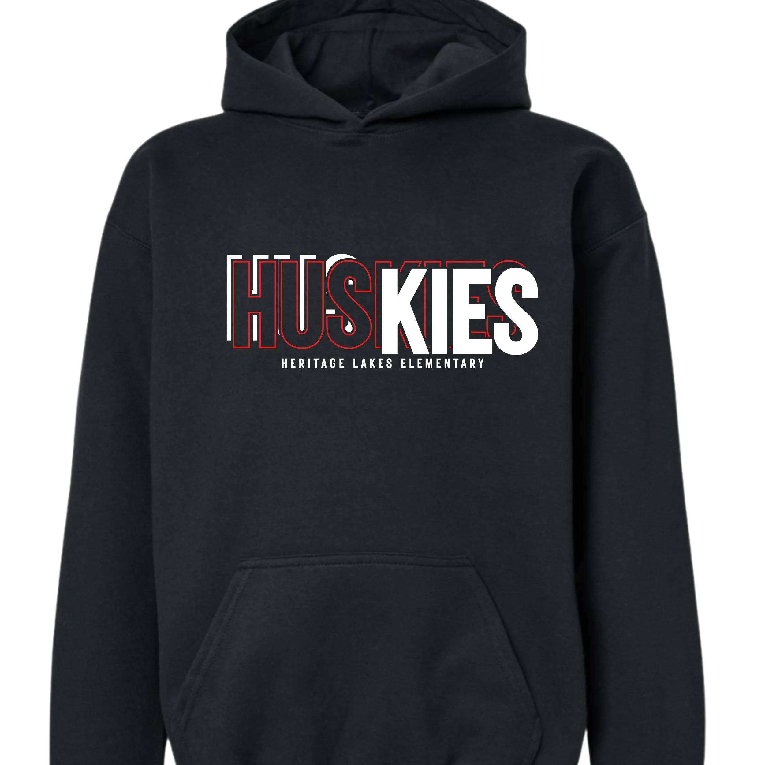 Heritage Lakes - Huskies Split Logo