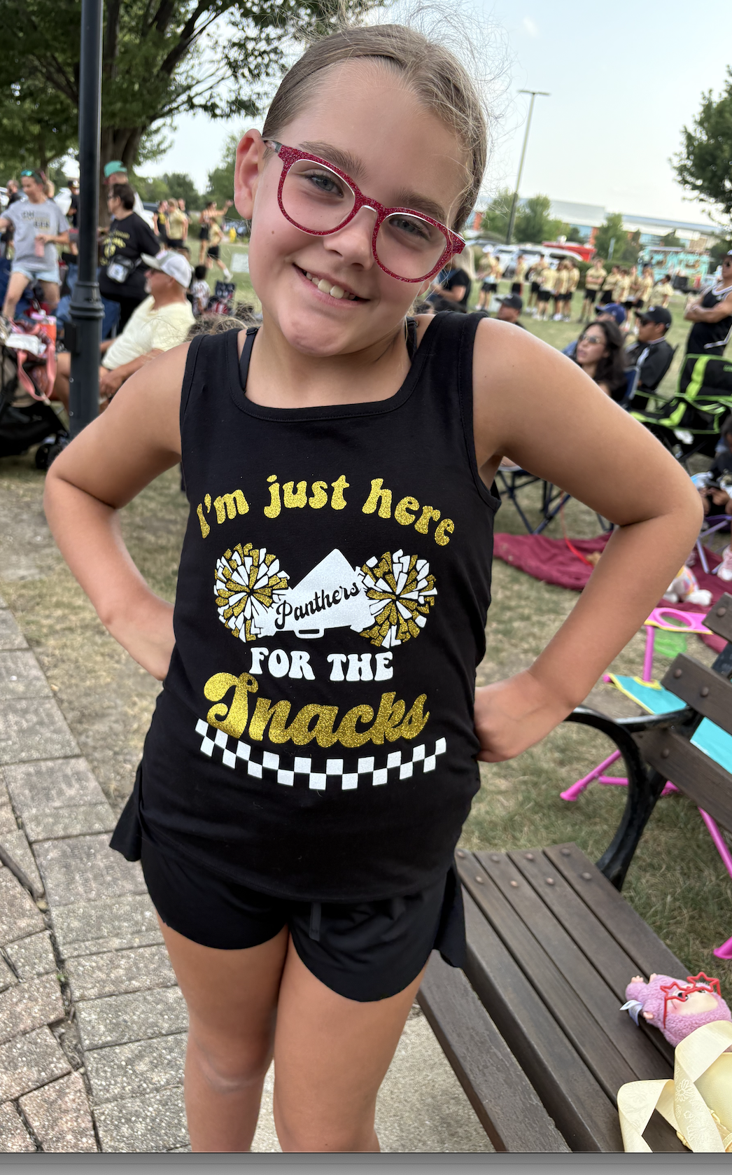 Just here for the snacks- glitter version