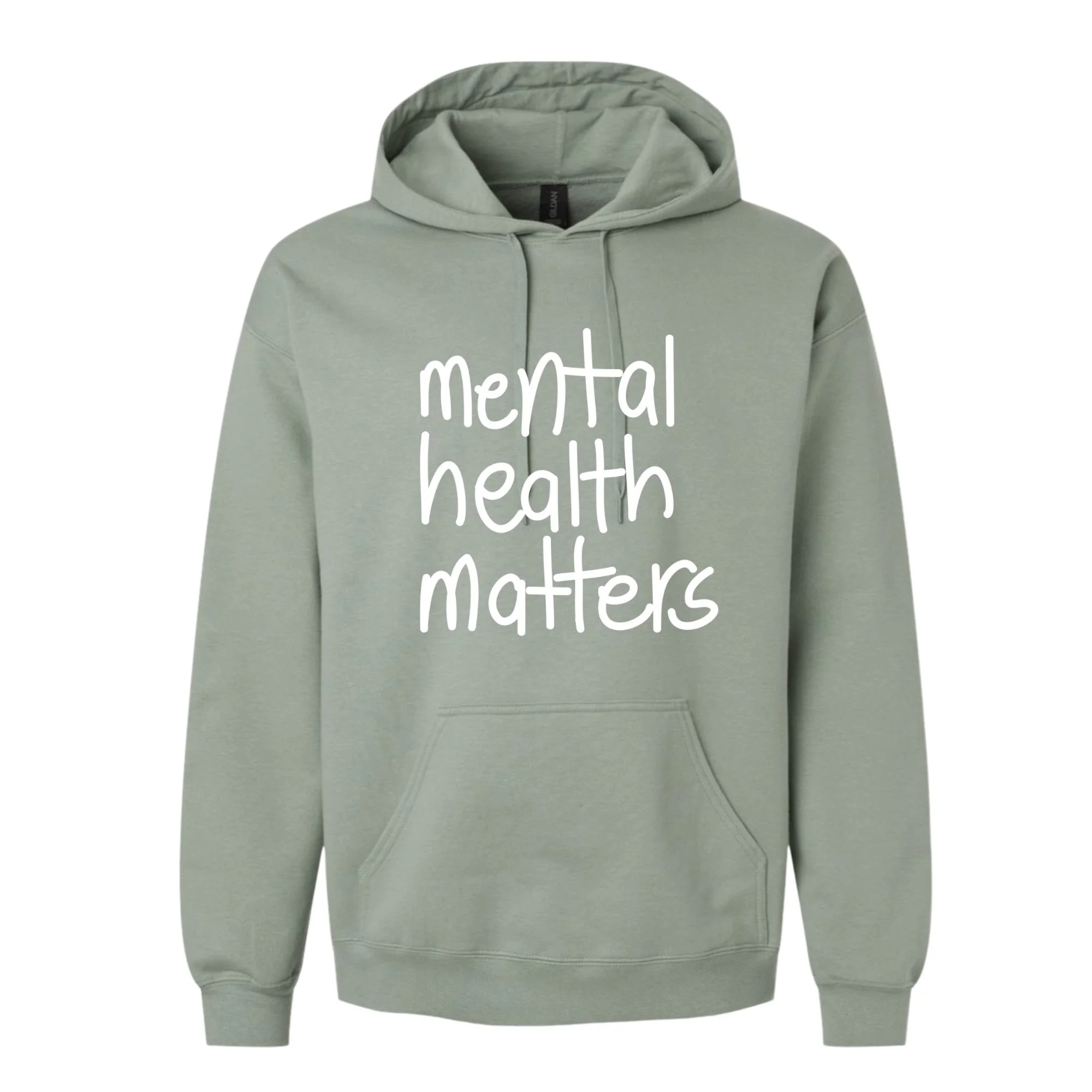 Mental Health Matters- Sage Green Hoodie