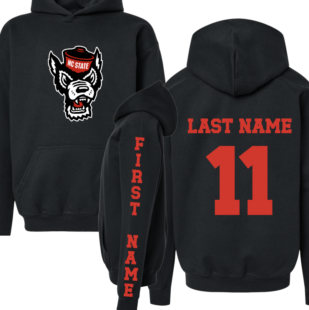 Wolfpack Mascot Player Hoodie
