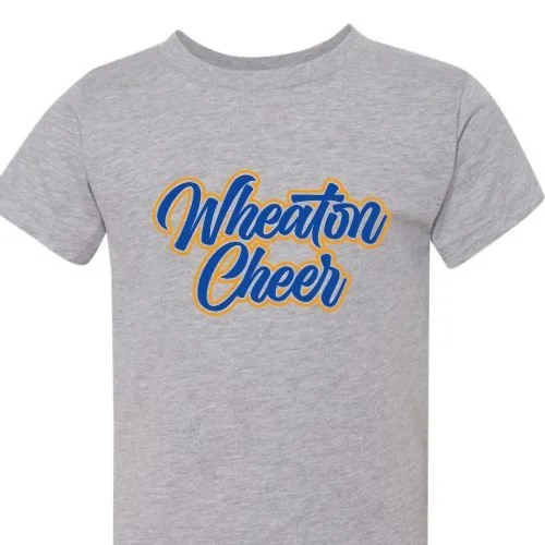 Wheaton Cheer- GLITTER LOGO