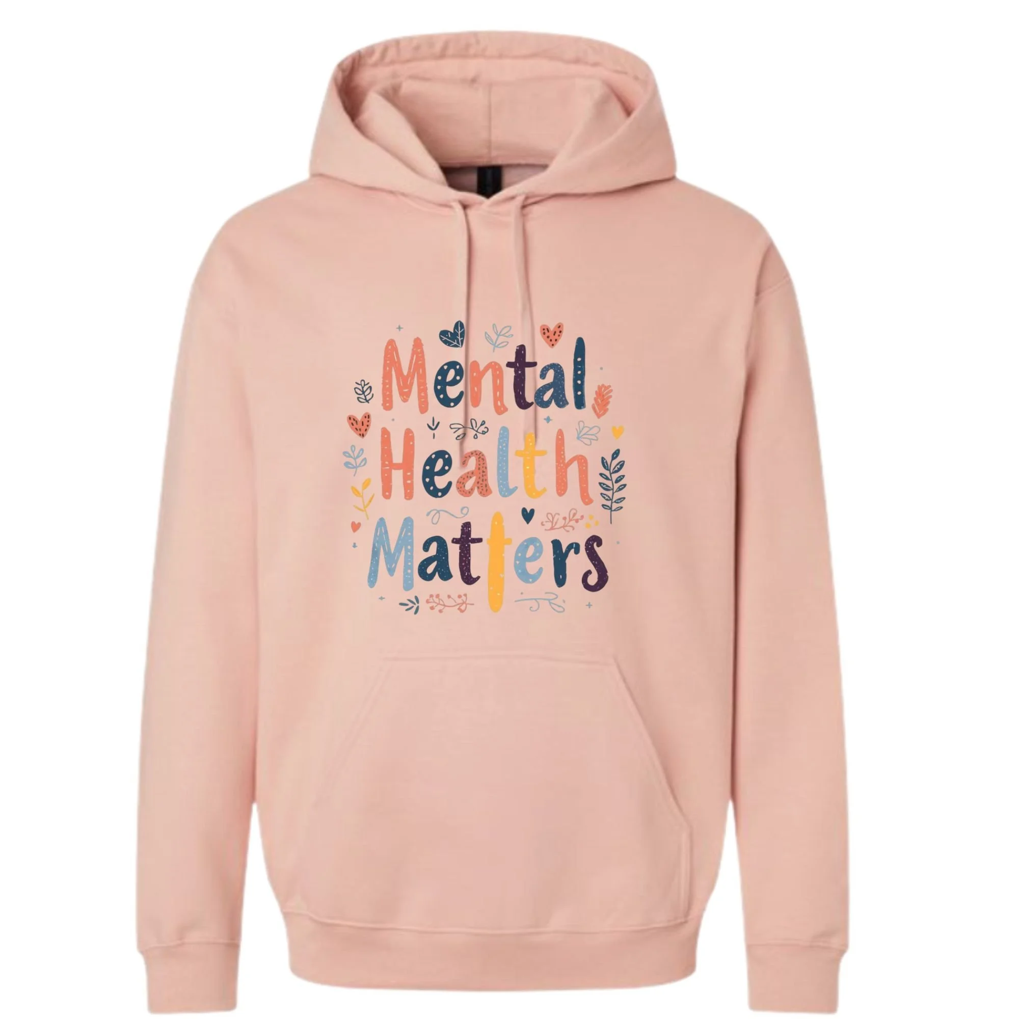 Mental Health Matters- Floral Hoodie