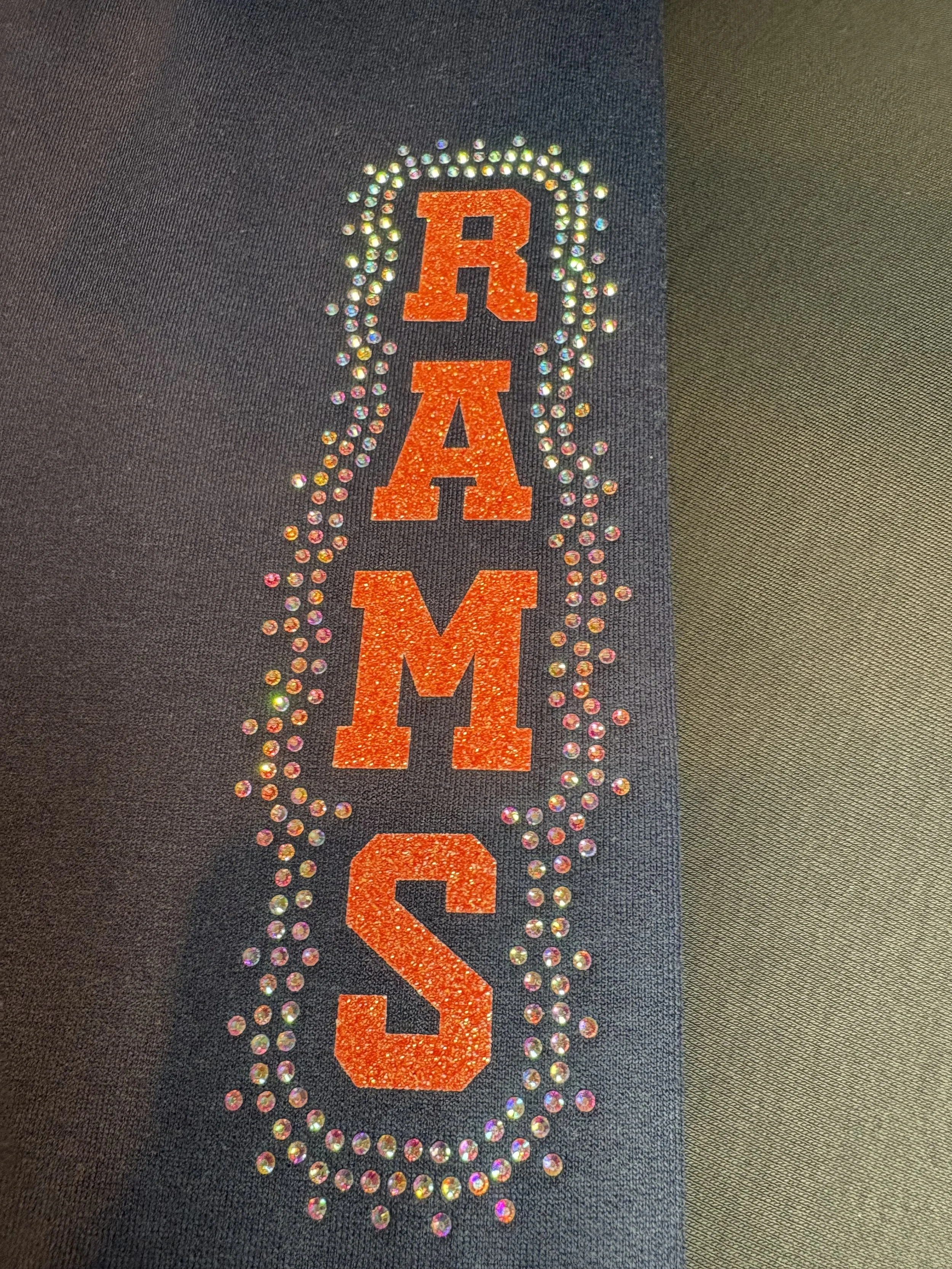 RAMS Rhinestones Sweatpants (cinched bottom)