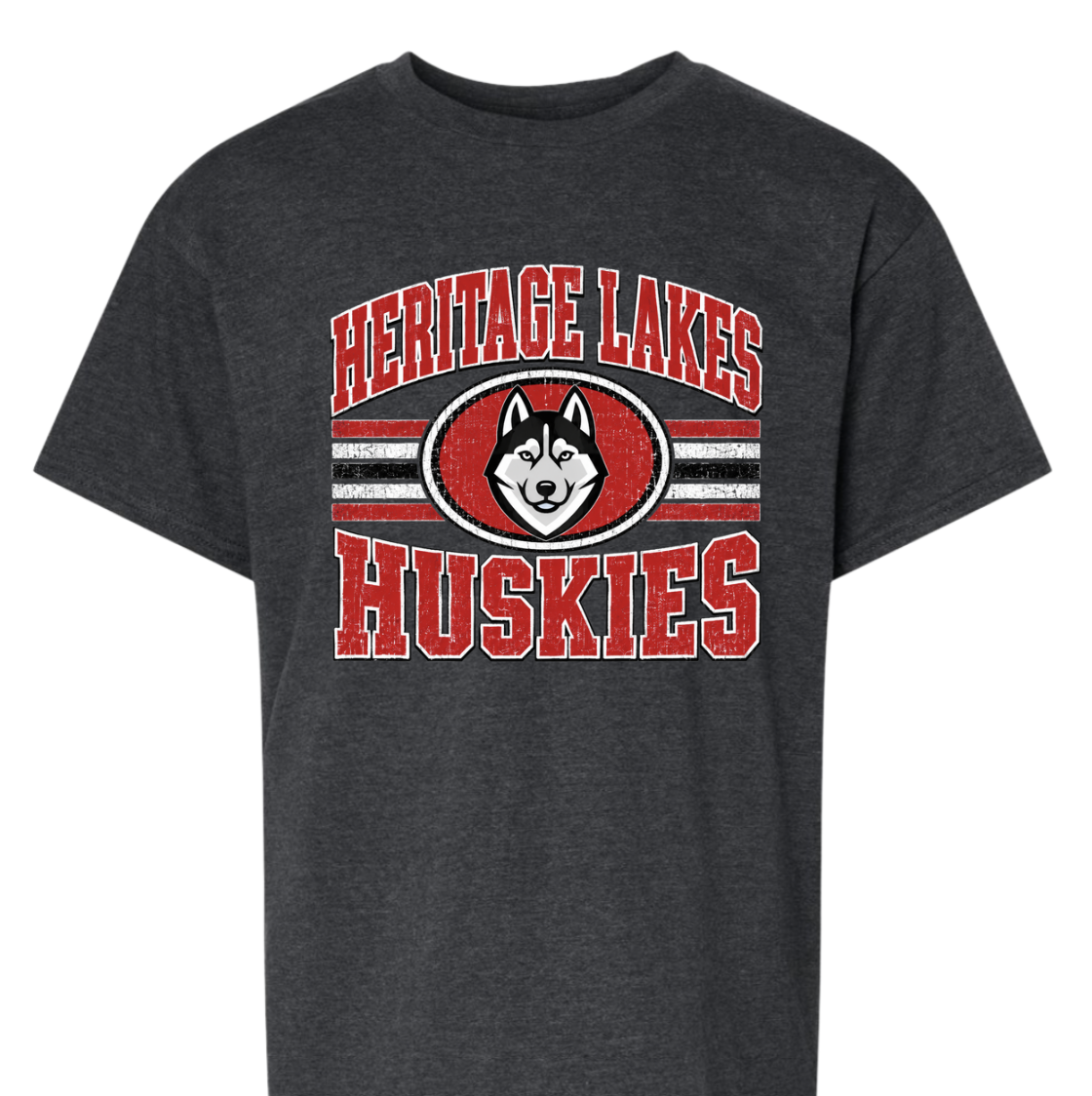 Heritage Lakes -Distressed Logo with Mascot