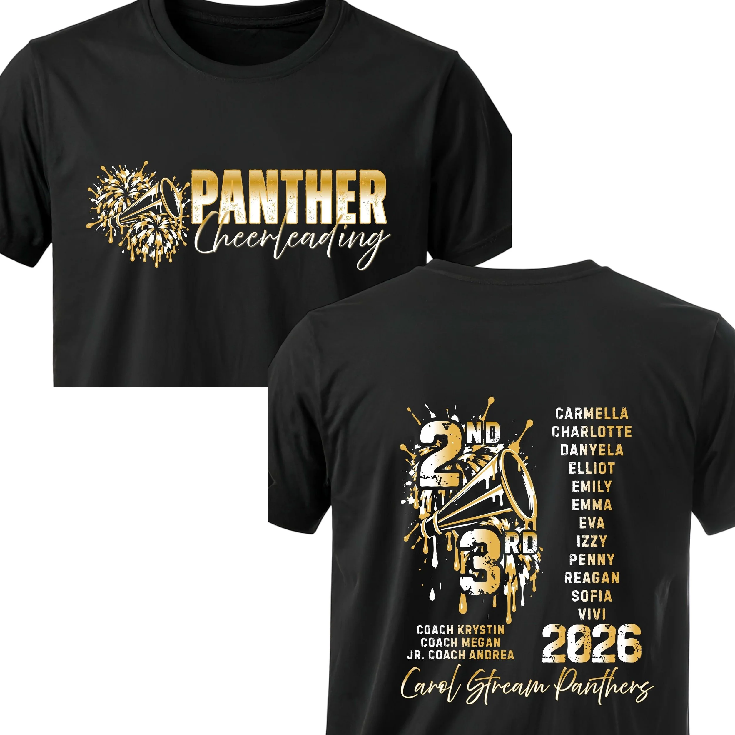 2nd/3rd Panther Cheerleading Roster