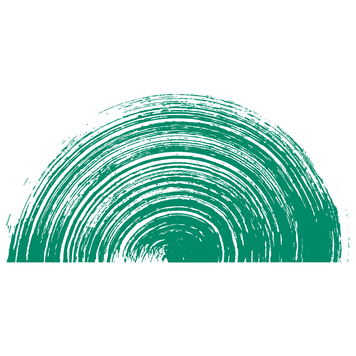 Pink abstract semi circle on a black background.