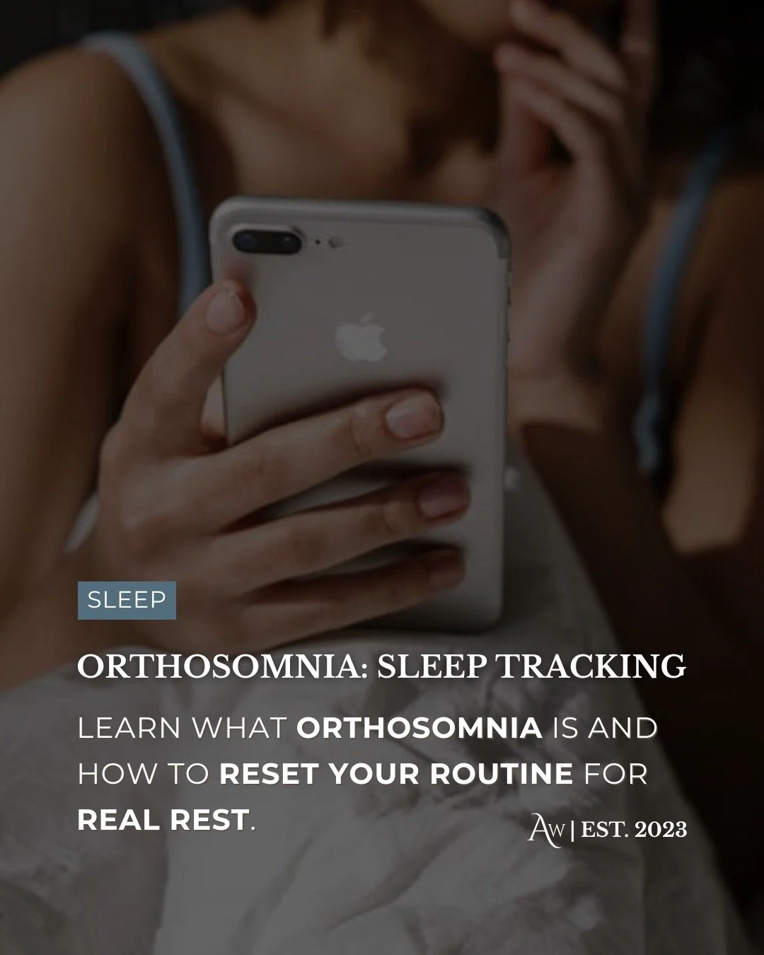 Orthosomnia: when your sleep tracker makes you sleep worse. Learn more about what orthosomnia is and how to stop chasing perfect scores. Link in bio for the 2-week reset!

#SleepHealth #WellnessTips #SleepScience #RestBetter #MindBodyBalance #SleepAn