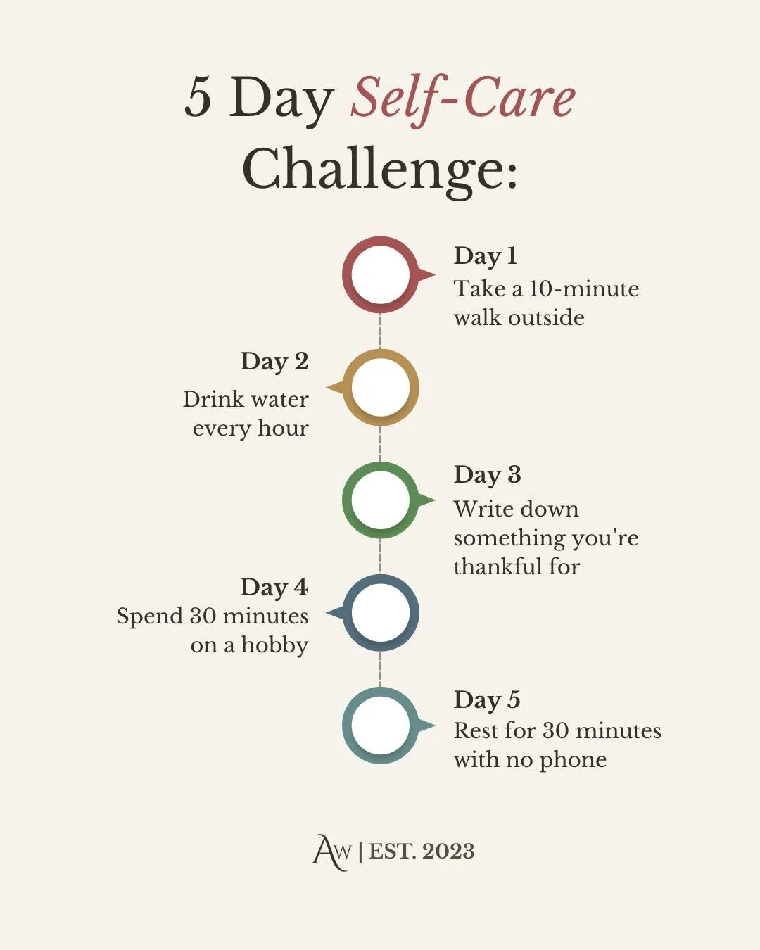 This Mental Health Awareness Month, take the first step towards a healthier you by incorporating these empowering self-care habits into your daily routine! 

#mentalhealth #mentalhealthawarenessmonth #mentalhealthmatters #selfcare