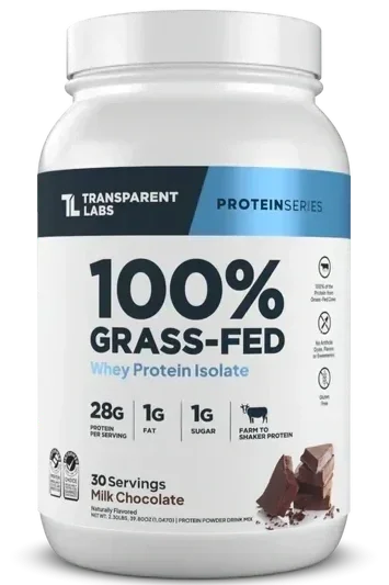 Altruva Wellness reviewed product, the Transparent Labs Grass-Fed Whey Protein Isolate.