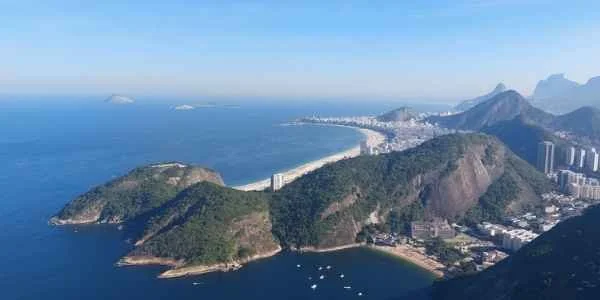 Panoramic view of Classico Urca restaurant and cafe at Sugarloaf Mountain