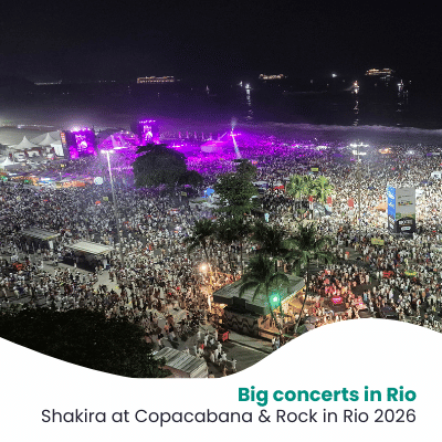 Big concerts in Rio 2026: Shakira Copacabana concert &amp; Rock in Rio guide