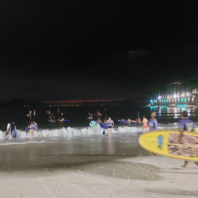 Boards going to the water before sunrise.png