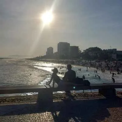 Sunset from Quebra mar at Barra da Tijuca.jpg