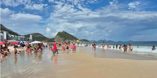 Summer day at Copacabana beach, Rio de janeiro