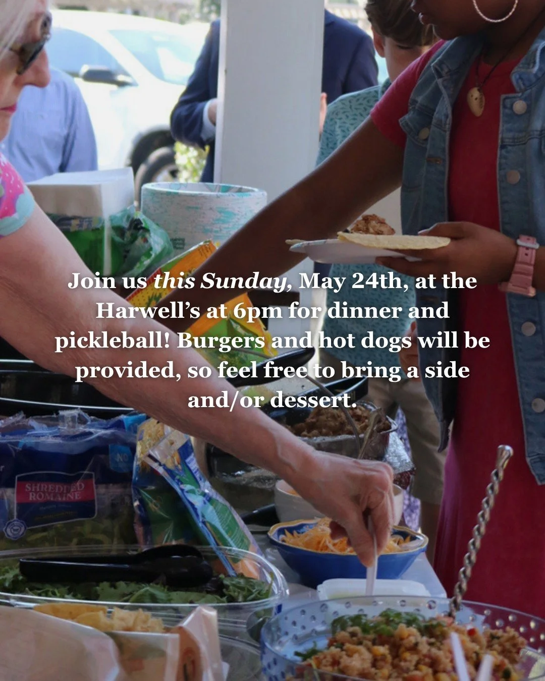 Join us as we spend time in fellowship and community, and break bread together! Sign up on the events page on our website for details.