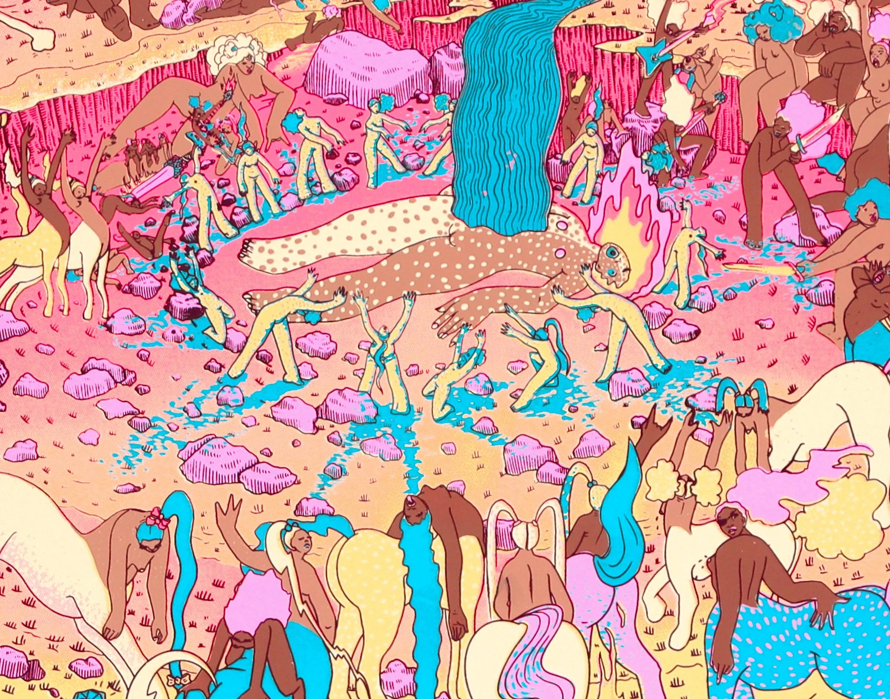 The Main Event (1/10), 2025
7 color serigraph on archival paper 
22 x 27 in