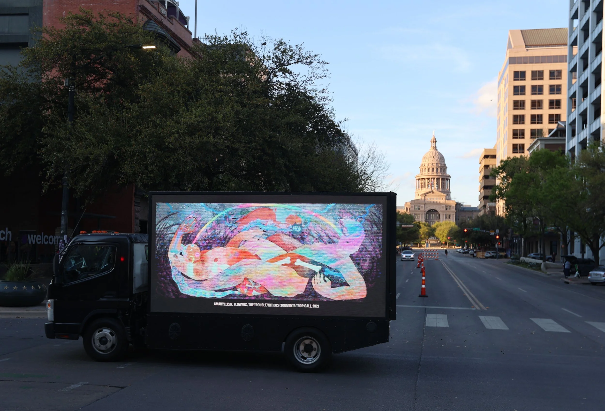 The Trouble With Us featured in Project for Empty Space's BODY FREEDOM FOR EVERY(BODY) cross-country exhibition tour taking place inside of a 27-foot box truck. 
"This project is a celebration of intersecting issues pertaining to bodily autonomy suc