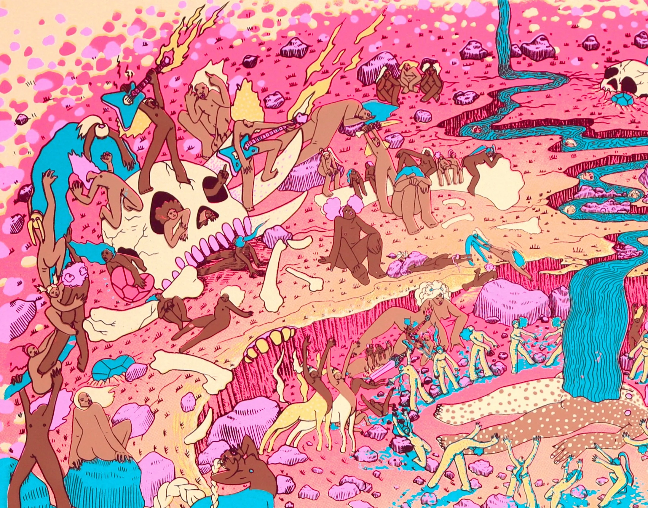 The Main Event (1/10), 2025
7 color serigraph on archival paper 
22 x 27 in