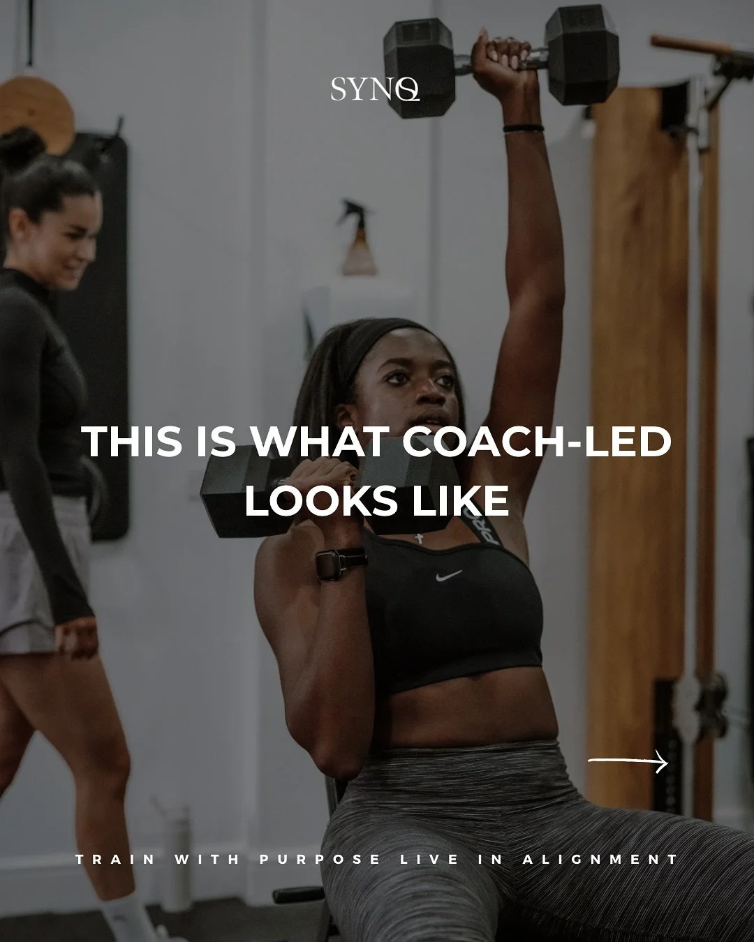 We know that walking into a gym can feel overwhelming and that&rsquo;s where coaching changes everything.

At SYNQ, you&rsquo;re guided from the very first session with expert coaching, tailored programming, and regular check-ins that keep you moving