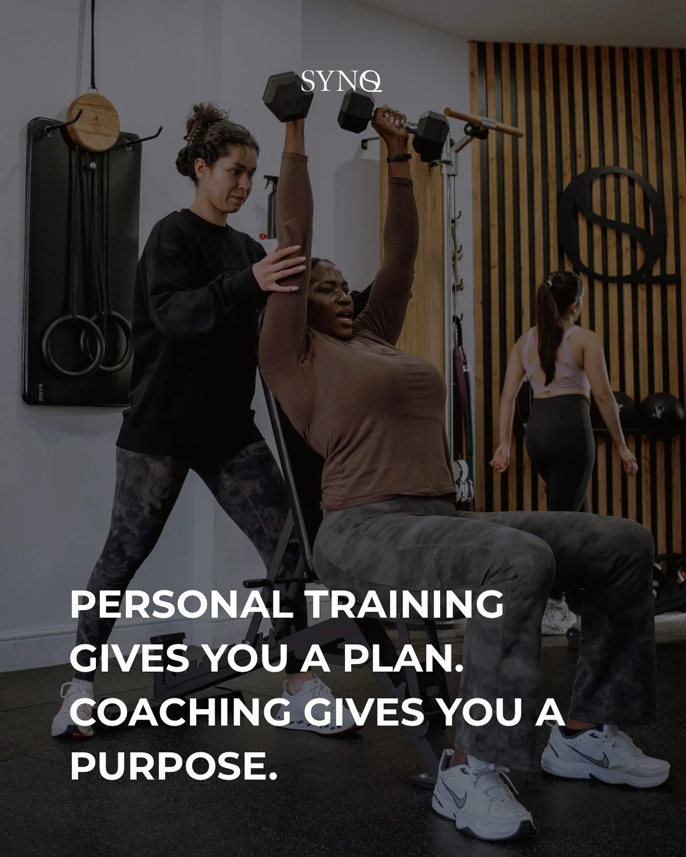 Because anyone can give you a workout - but real coaching connects your training to your goals, your habits, and your lifestyle. 

It&rsquo;s not just reps and sets. It&rsquo;s guidance, accountability, and someone who actually cares about who you&rs