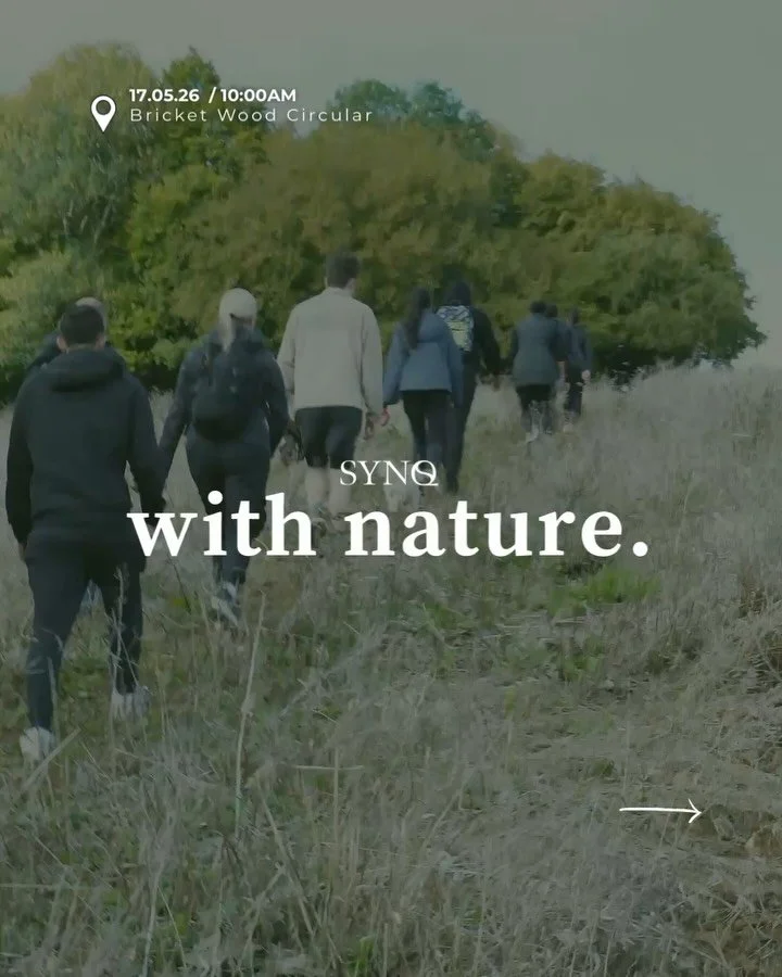 Next SYNQ With Nature Hike loading⏳

17.05.26/10:00am

🥾12km hike
📍Bricket Wood Circular 

Friends, family &amp; fury friends welcome😌 members can book via the app 📲

#SYNQ