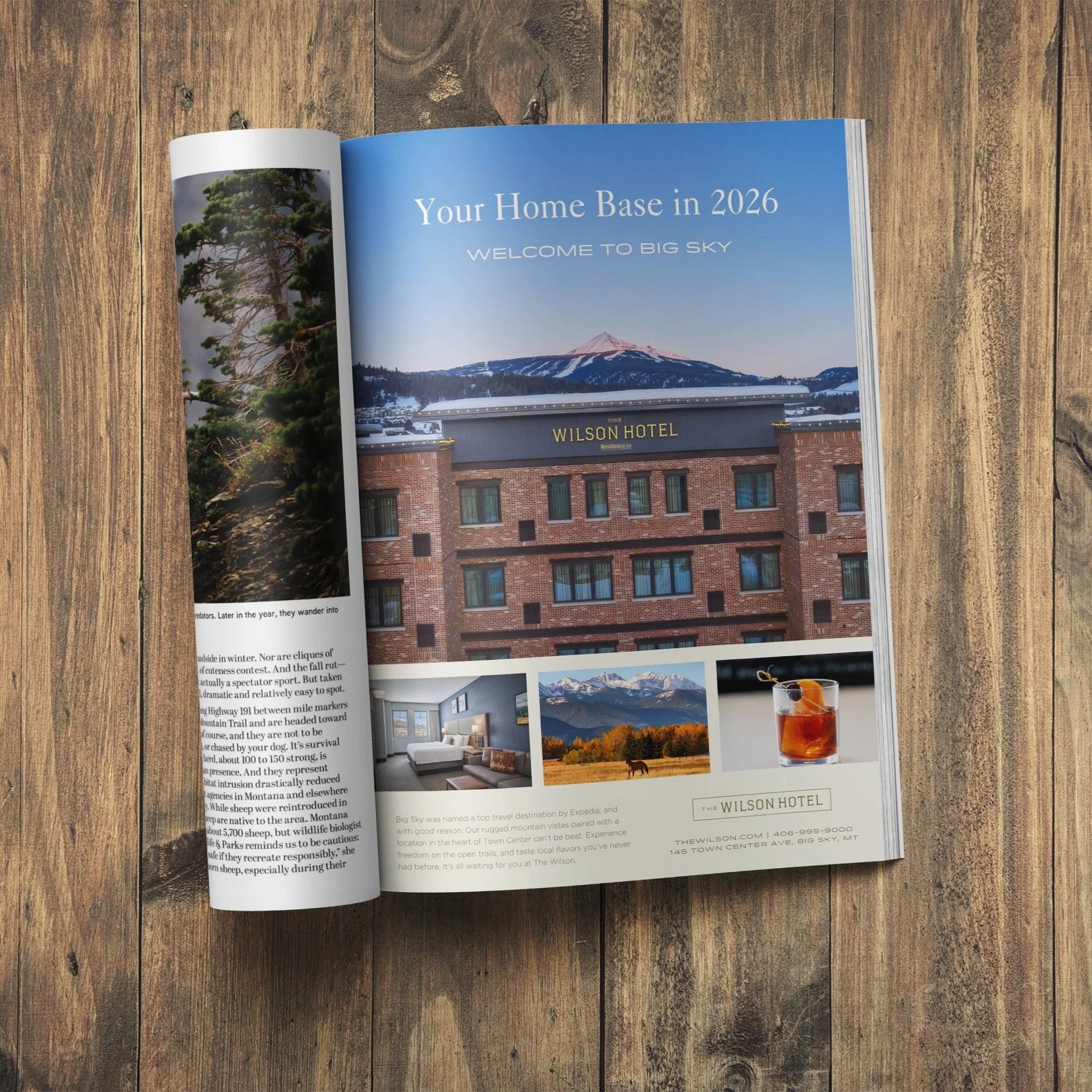 The Wilson Hotel, Big Sky MT | Publication Ad