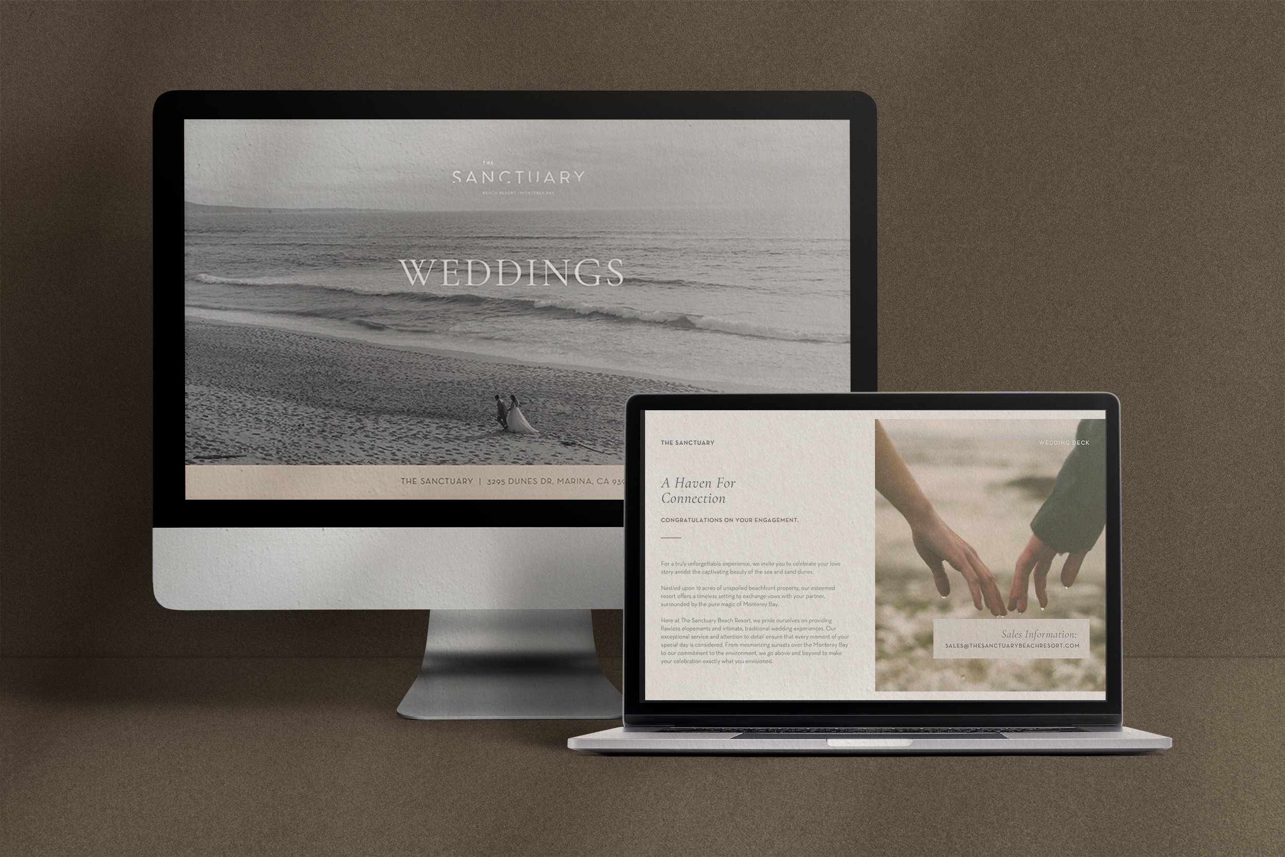 The Sanctuary Beach Resort, Monterey CA | Wedding Deck