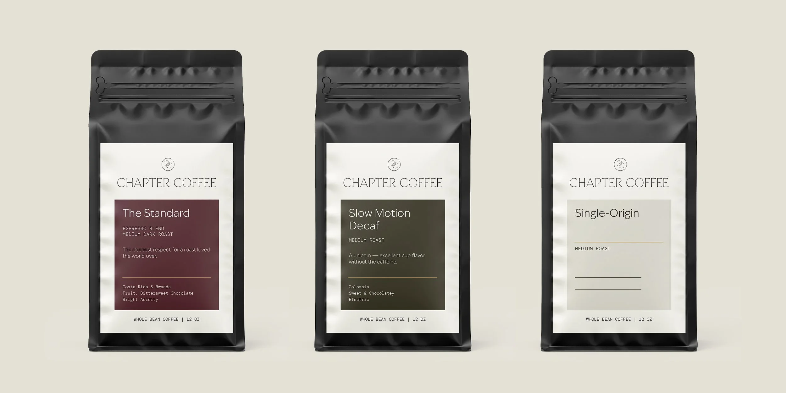Coffee label designs