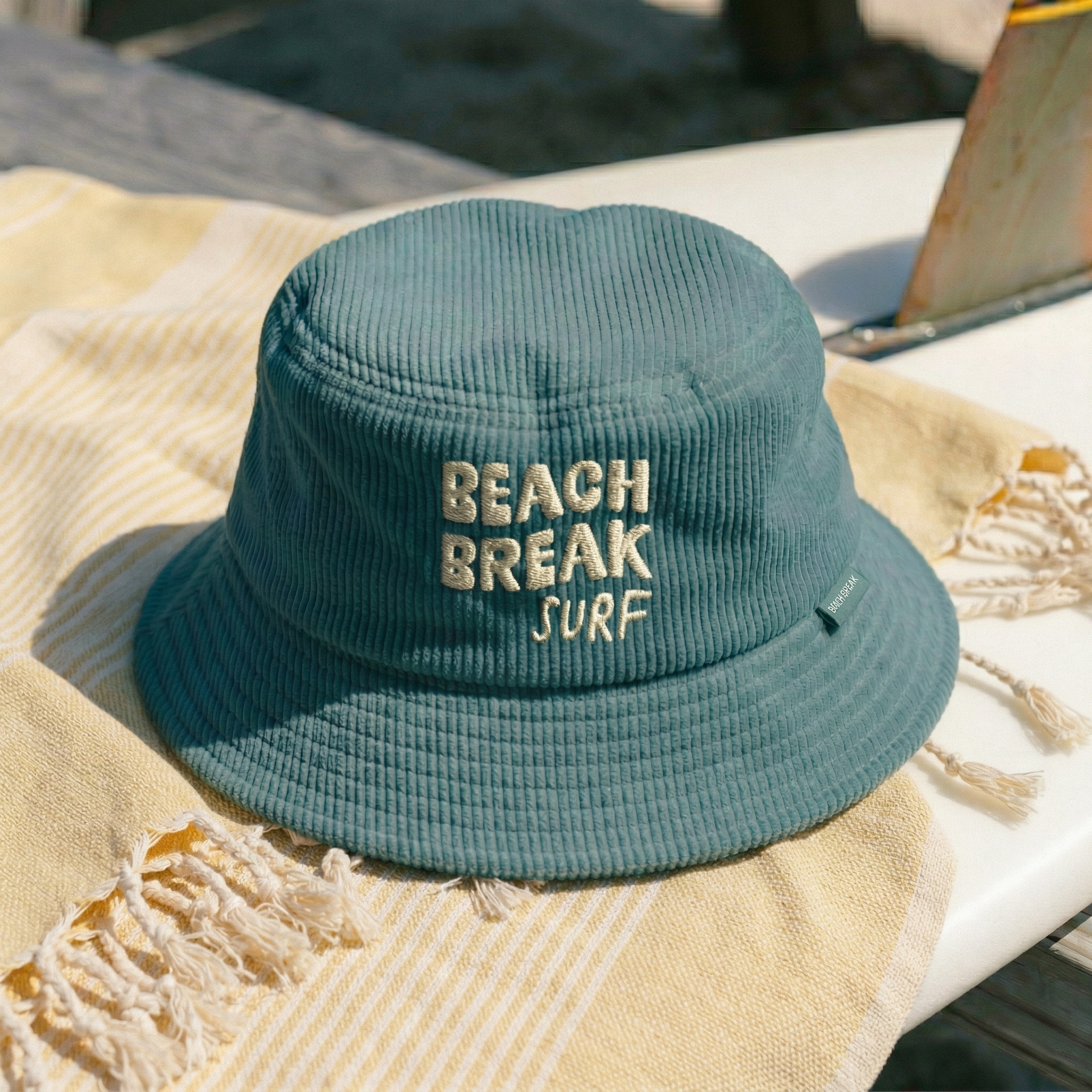 Embroidered logo bucket hat