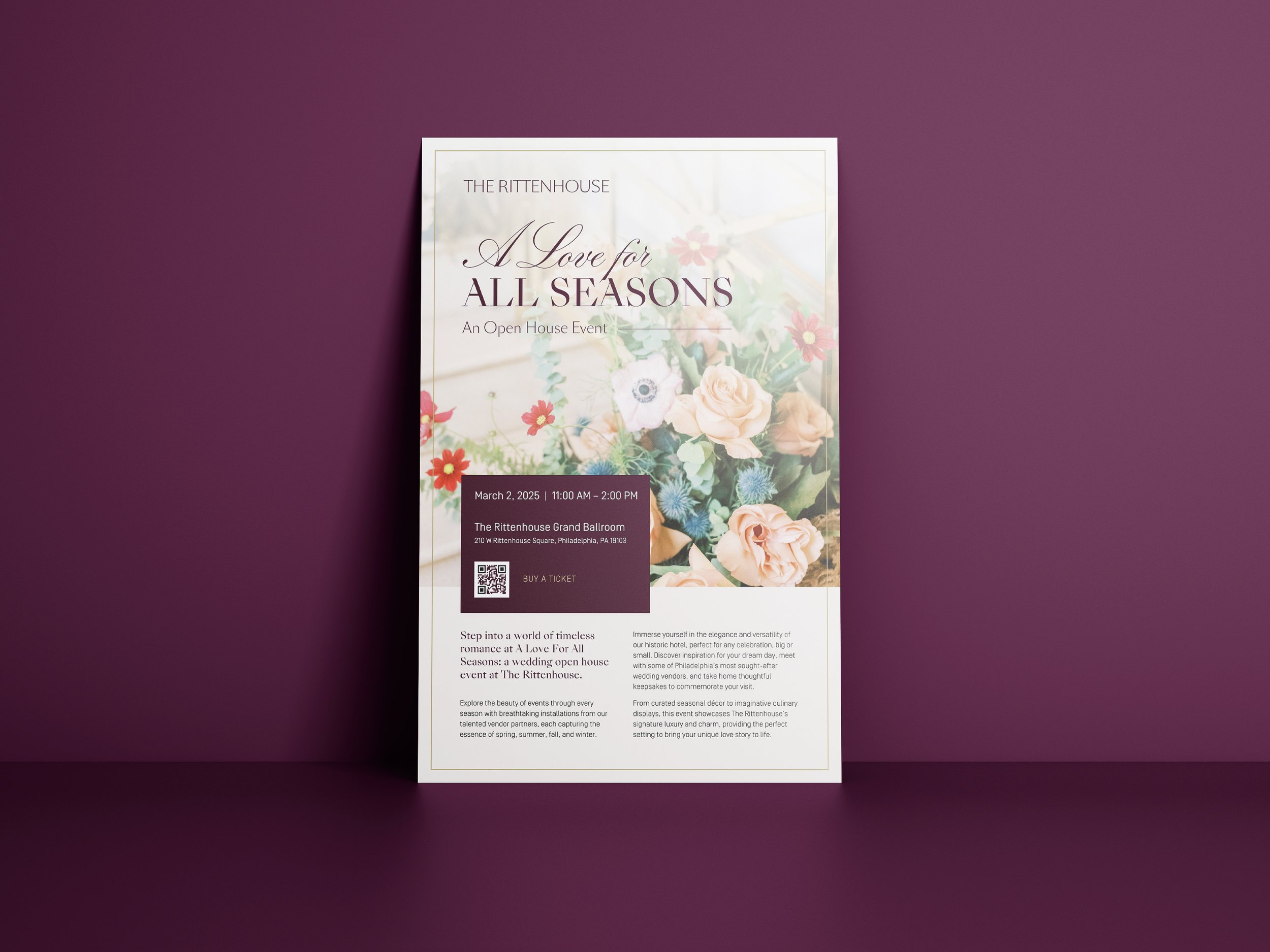 The Rittenhouse, Philadelphia PA | Wedding Event Poster