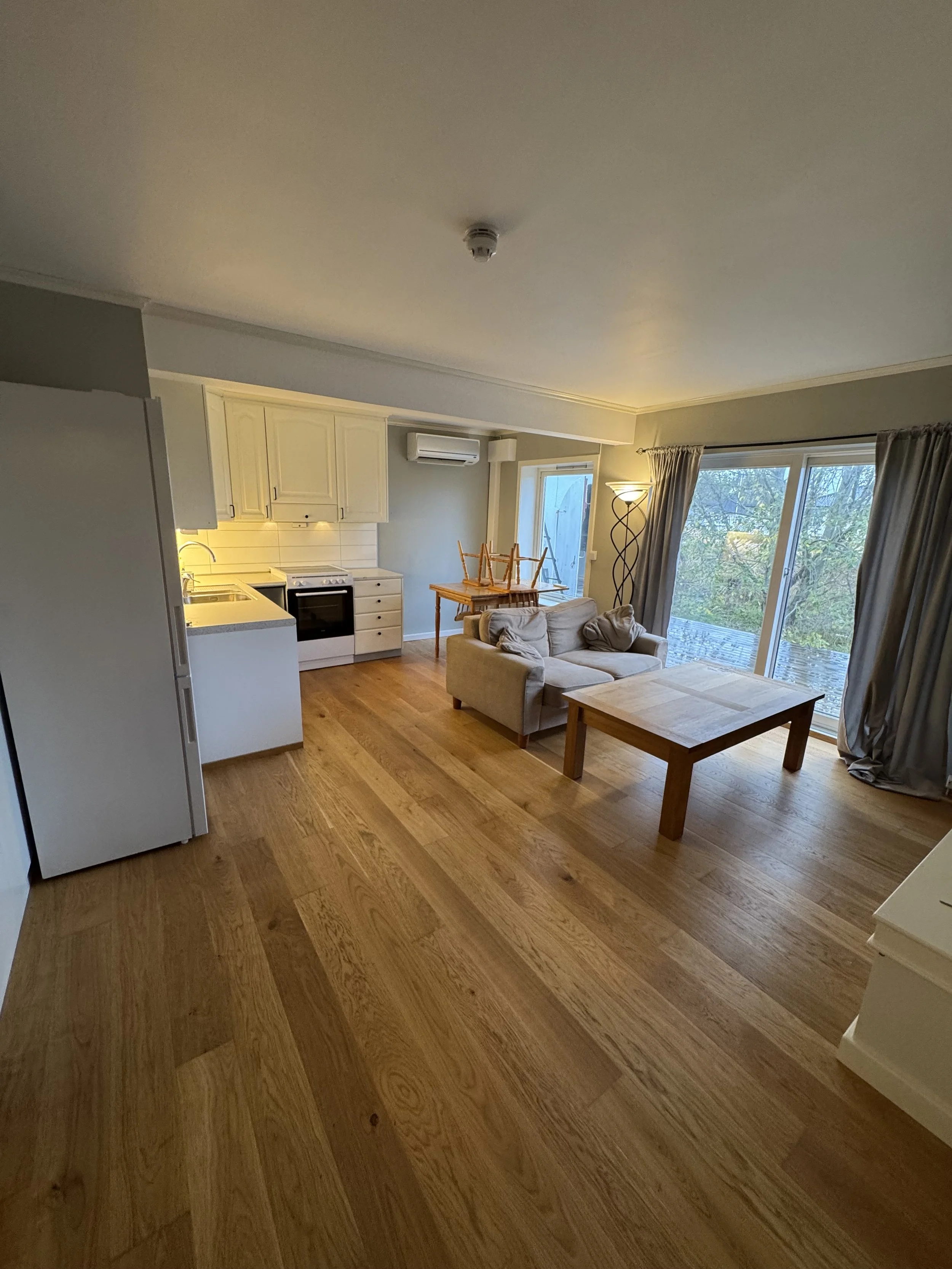 Stue og kjøkken leilighet 13