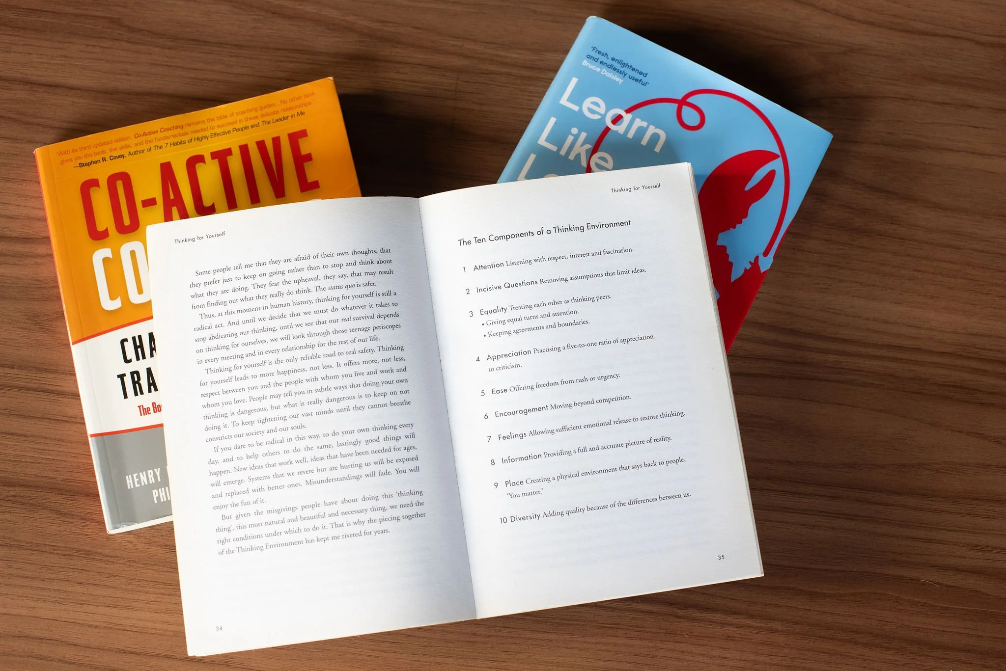 Books and resources relating to leadership, coaching and professional development