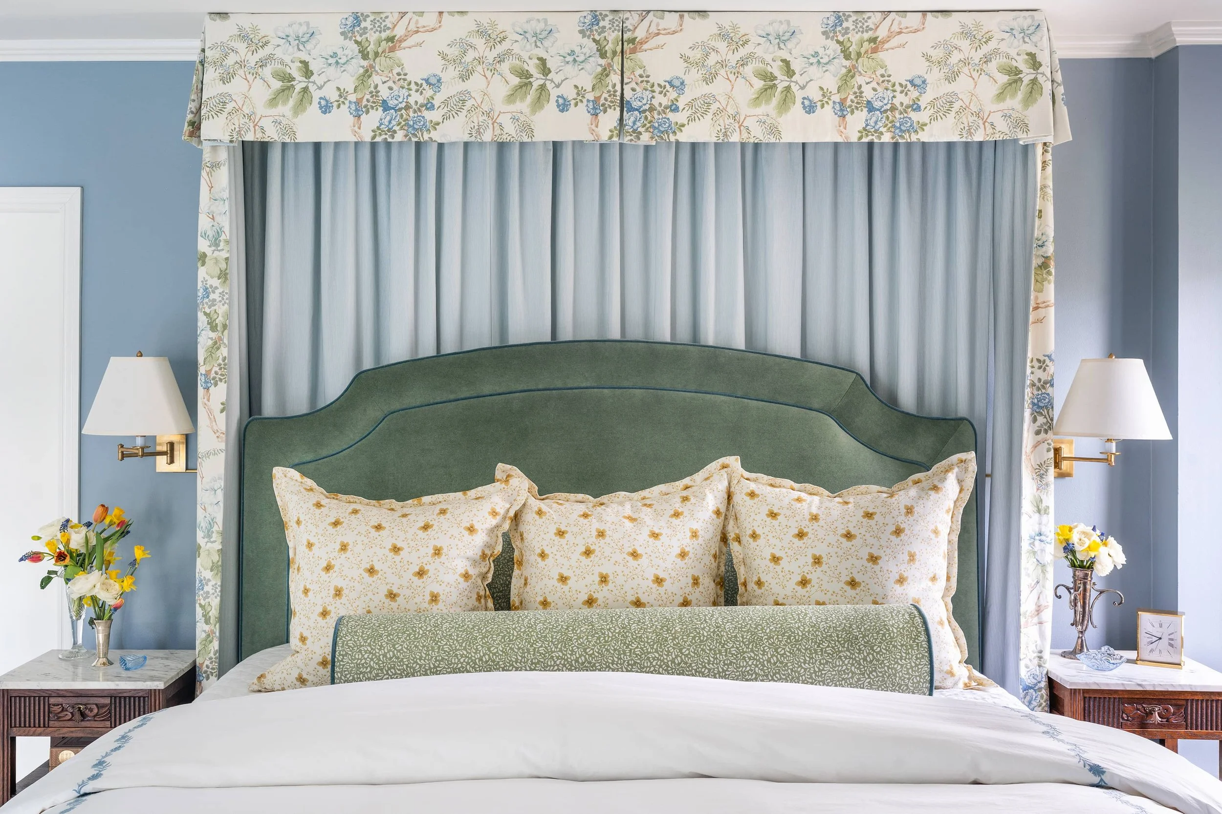 Tippit Primary Front View of Bed Pillows & Bed Curtain Valence.jpg