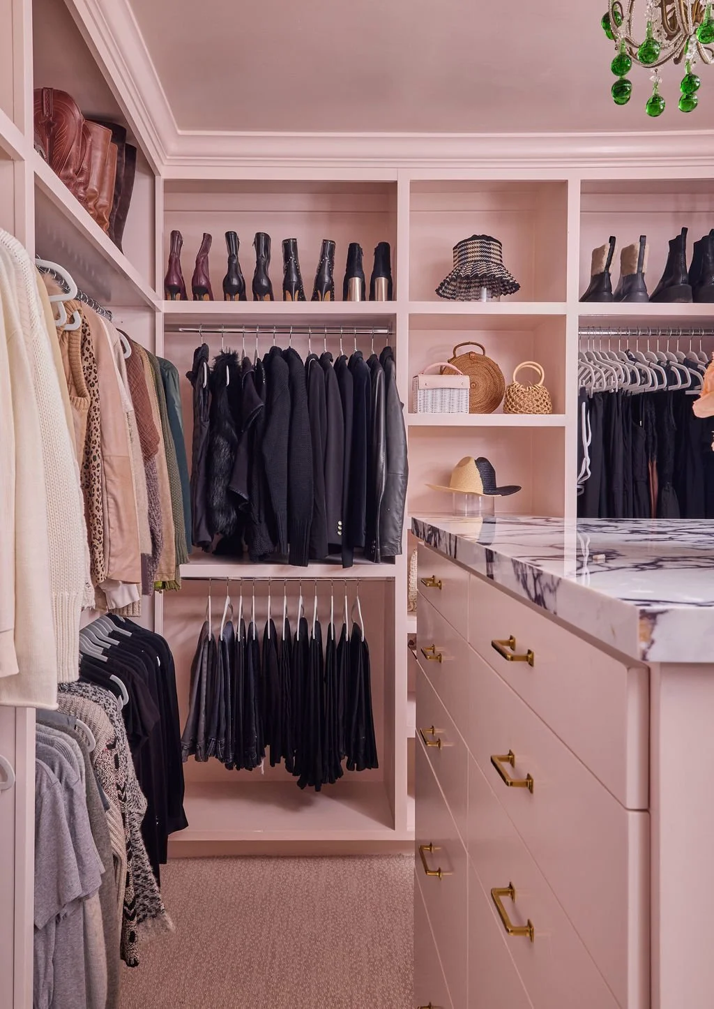 Teshoian Pink Closet Clothes Shoes Corner View.jpg