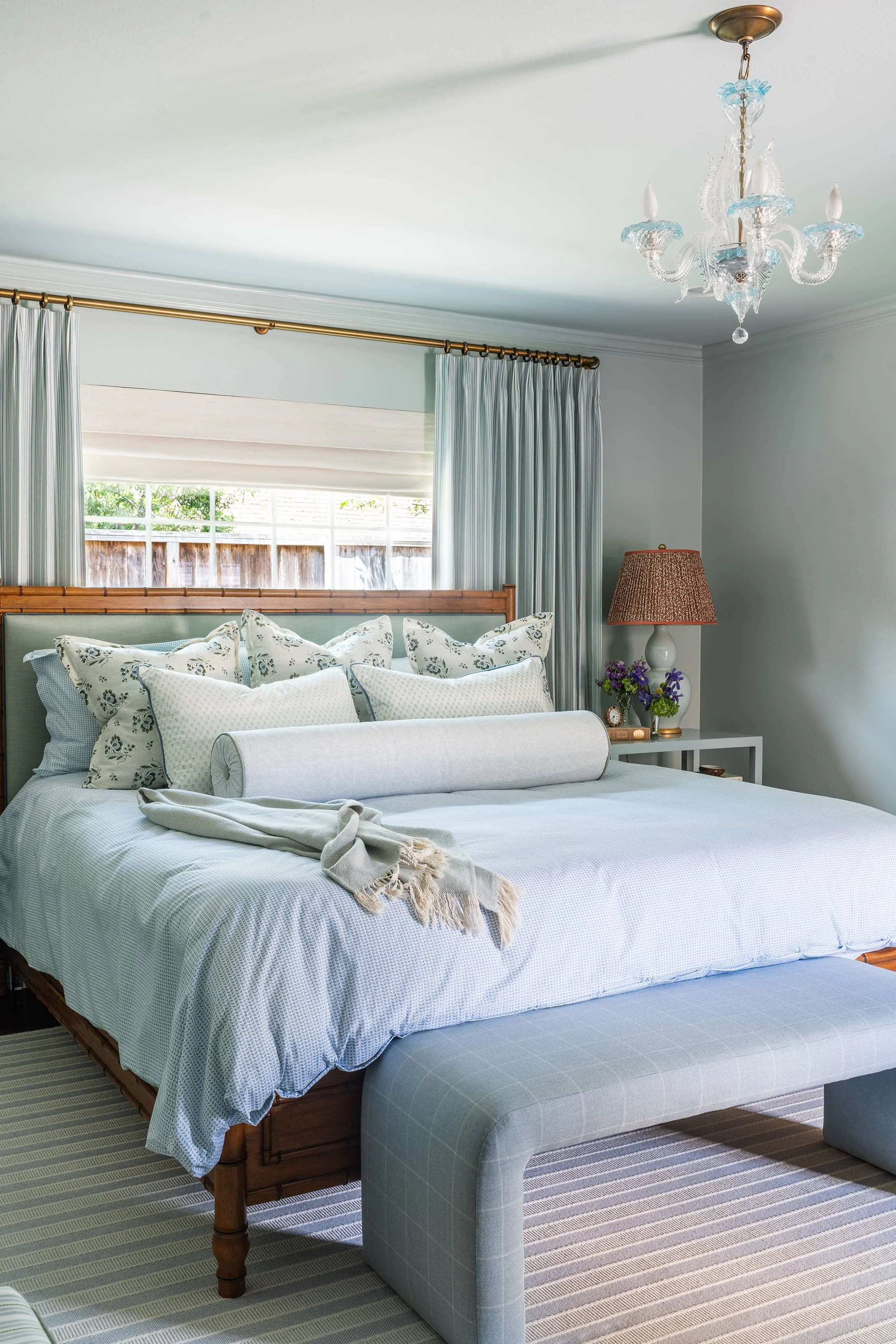 Putterman Bedroom Left Side Zoomed Out to Show Bench & Chandelier.jpg