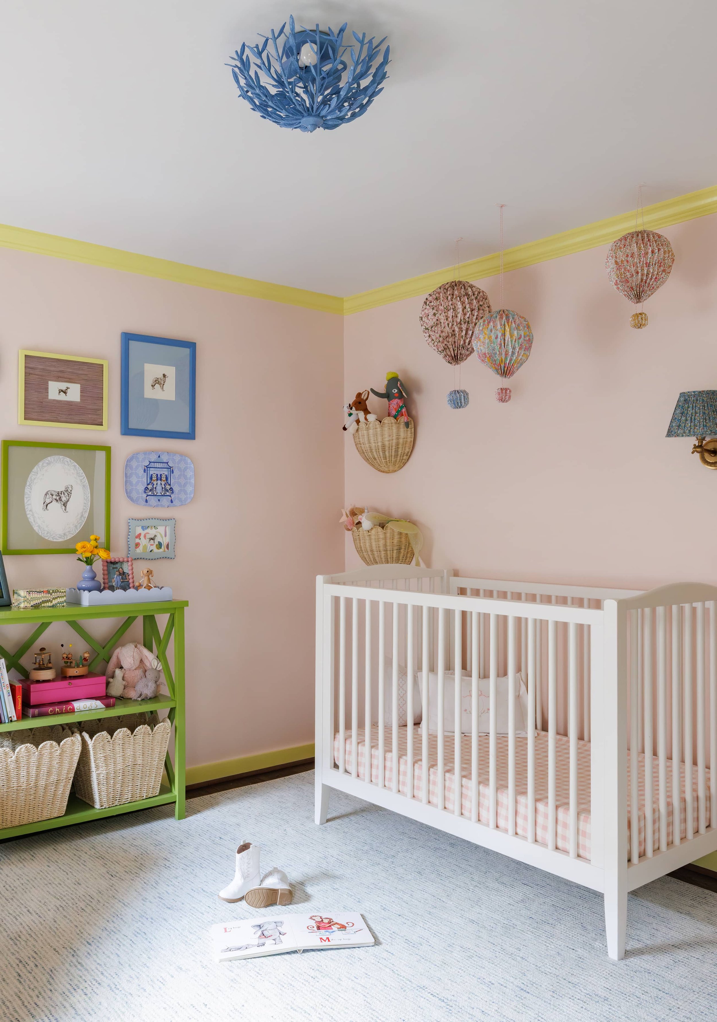 Gracie Big Girl Room Corner Shot with Crib & Picture Wall.jpg