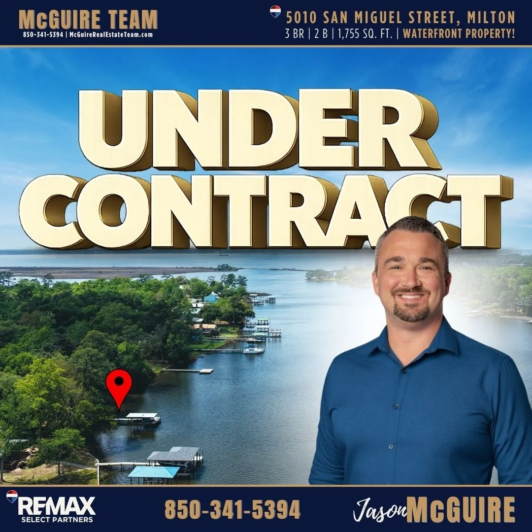 Waterfront home on Mulatto Bayou in Milton FL with dock and water views