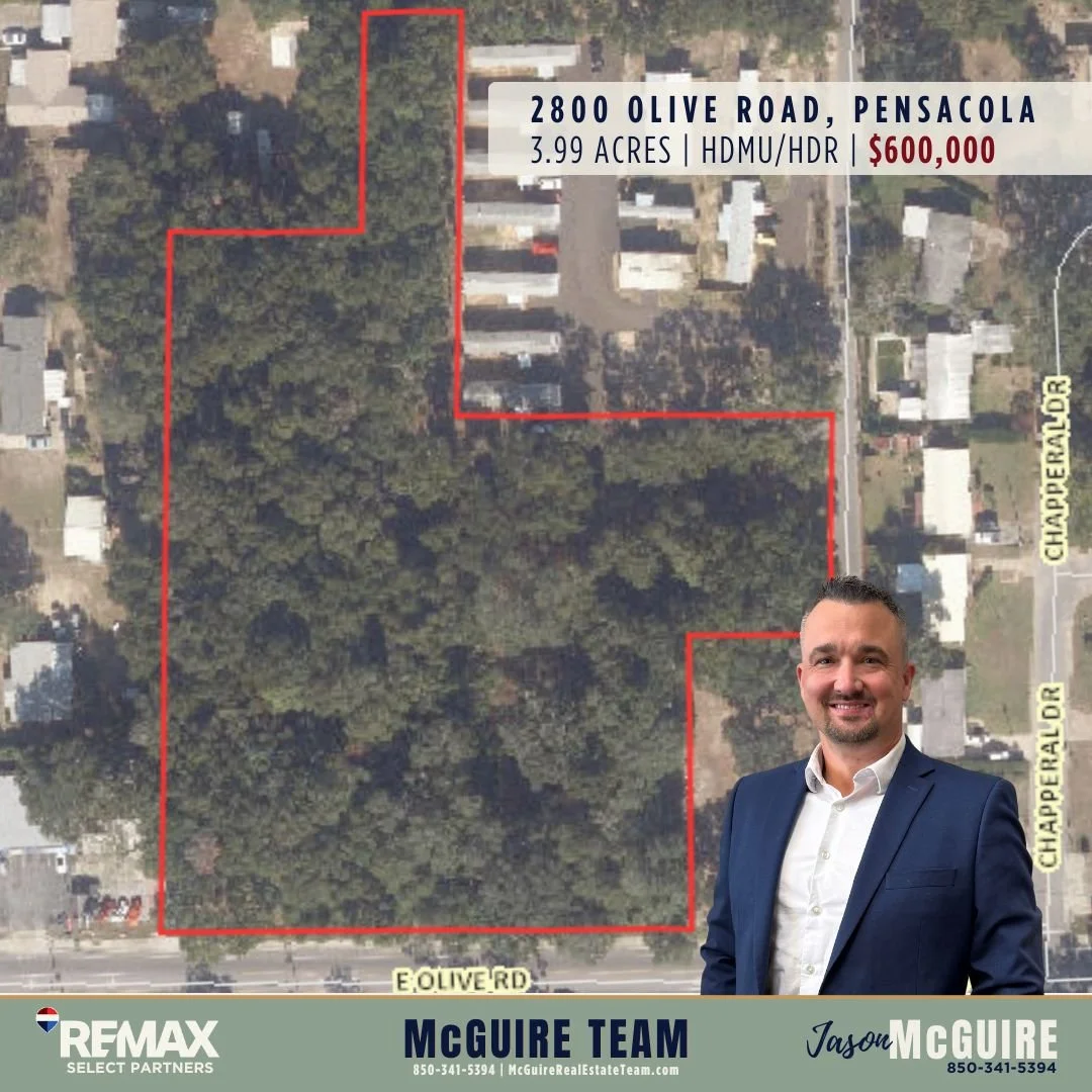 4 Acre Commercial Property for Sale on Olive Road in Pensacola