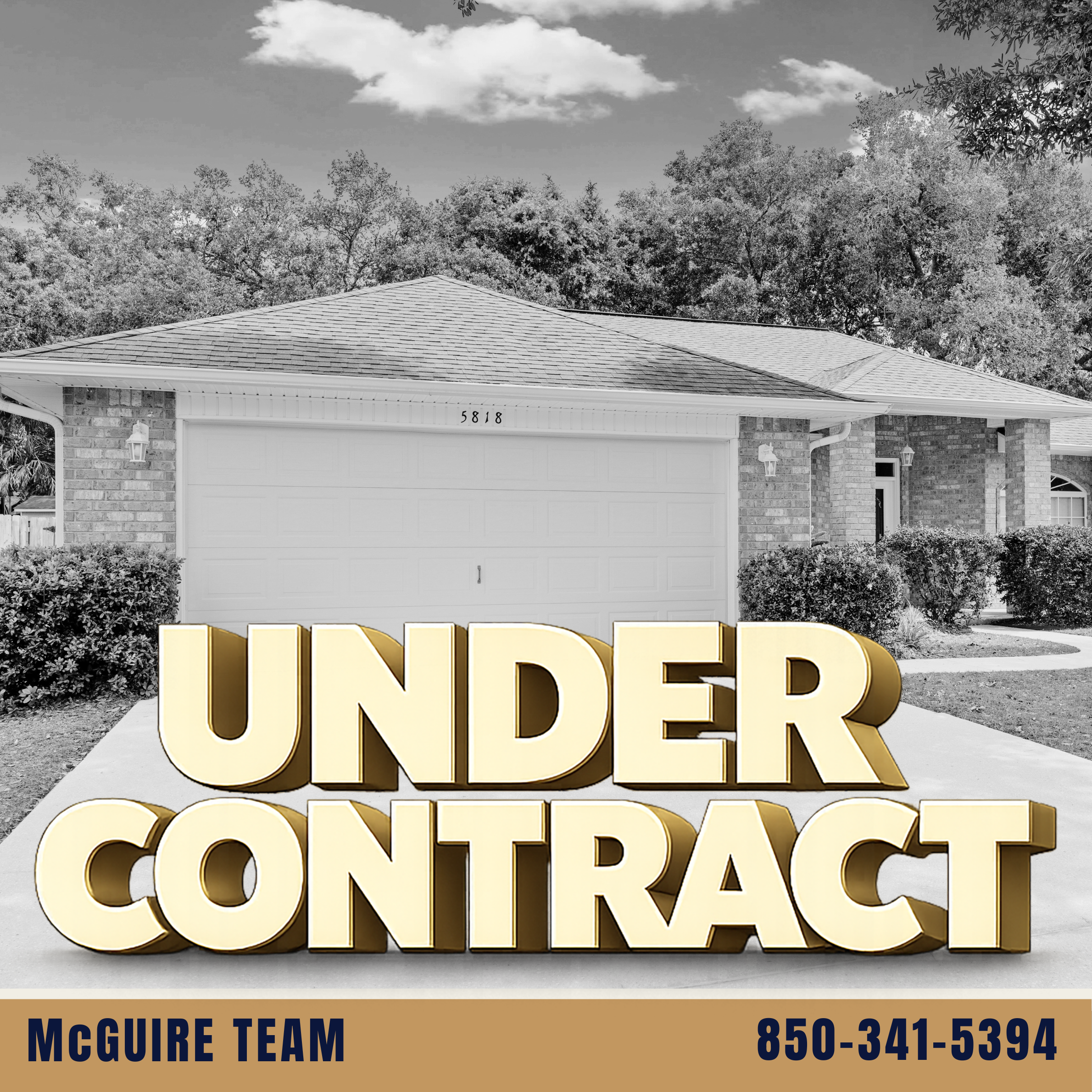 5818 Chi Chi Circle in Milton is officially under contract with the McGuire Real Estate Team